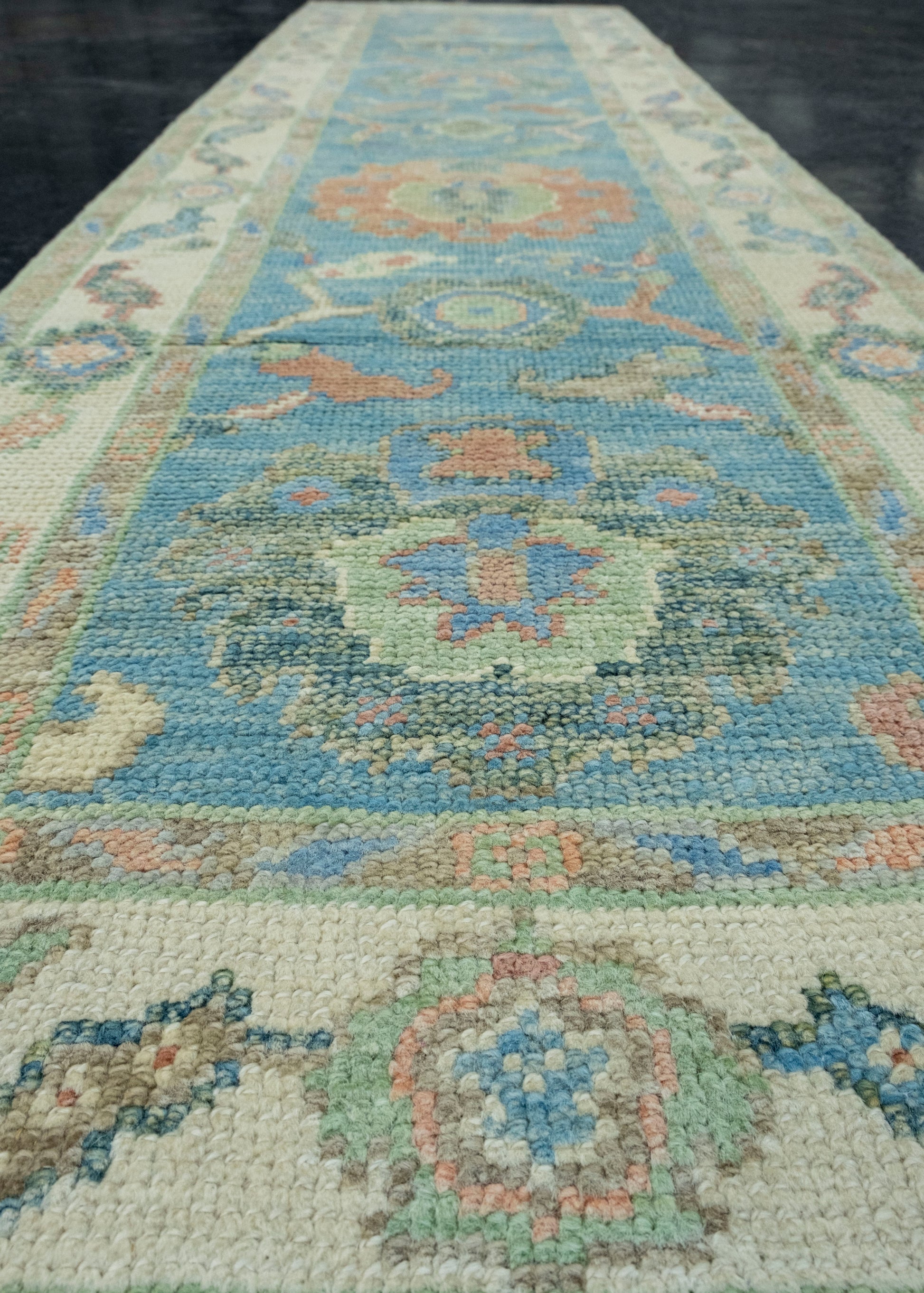 Turkish Oushak Runner Rug 2'2" x 8'3" #17166