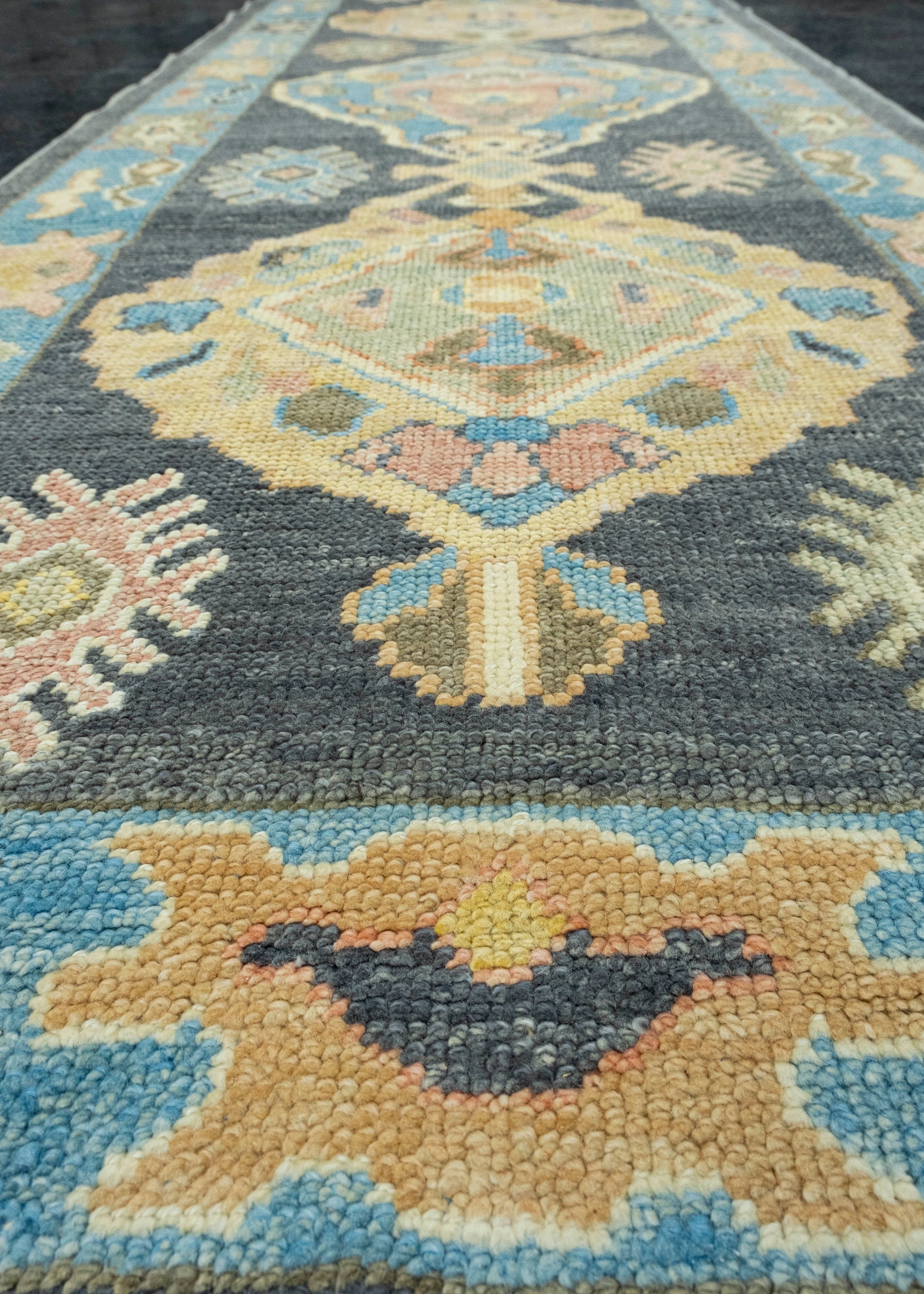 Turkish Oushak Runner Rug 3' x 8'5" #17186
