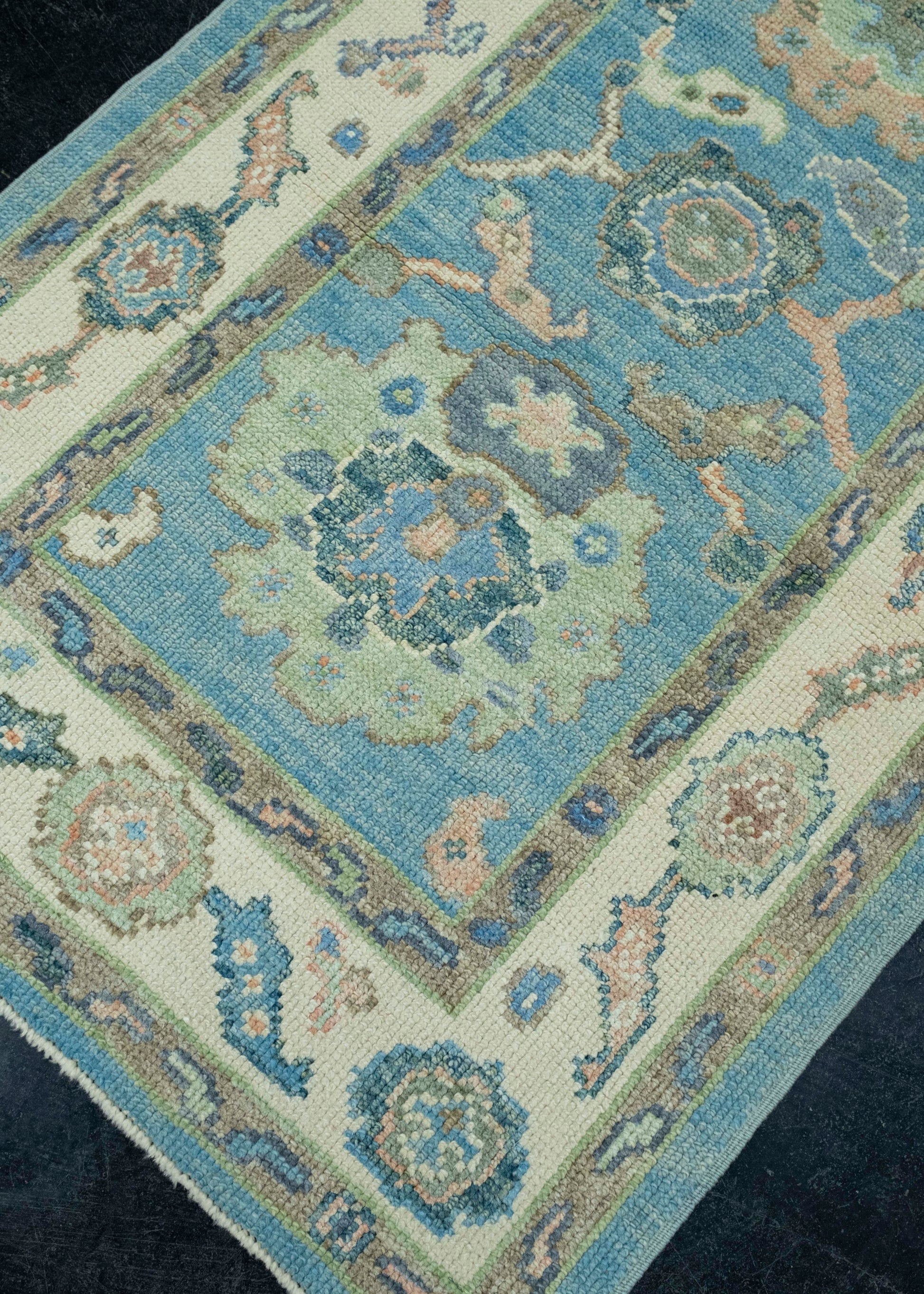 Turkish Oushak Runner Rug 2'11" x 13'2" #17192