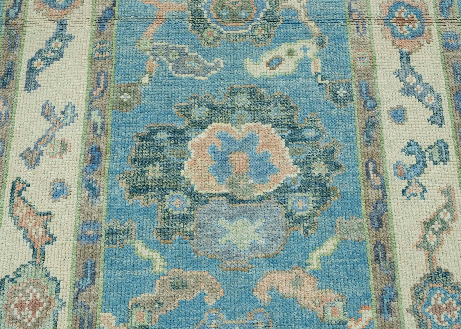 Turkish Oushak Runner Rug 2'11" x 13'2" #17192