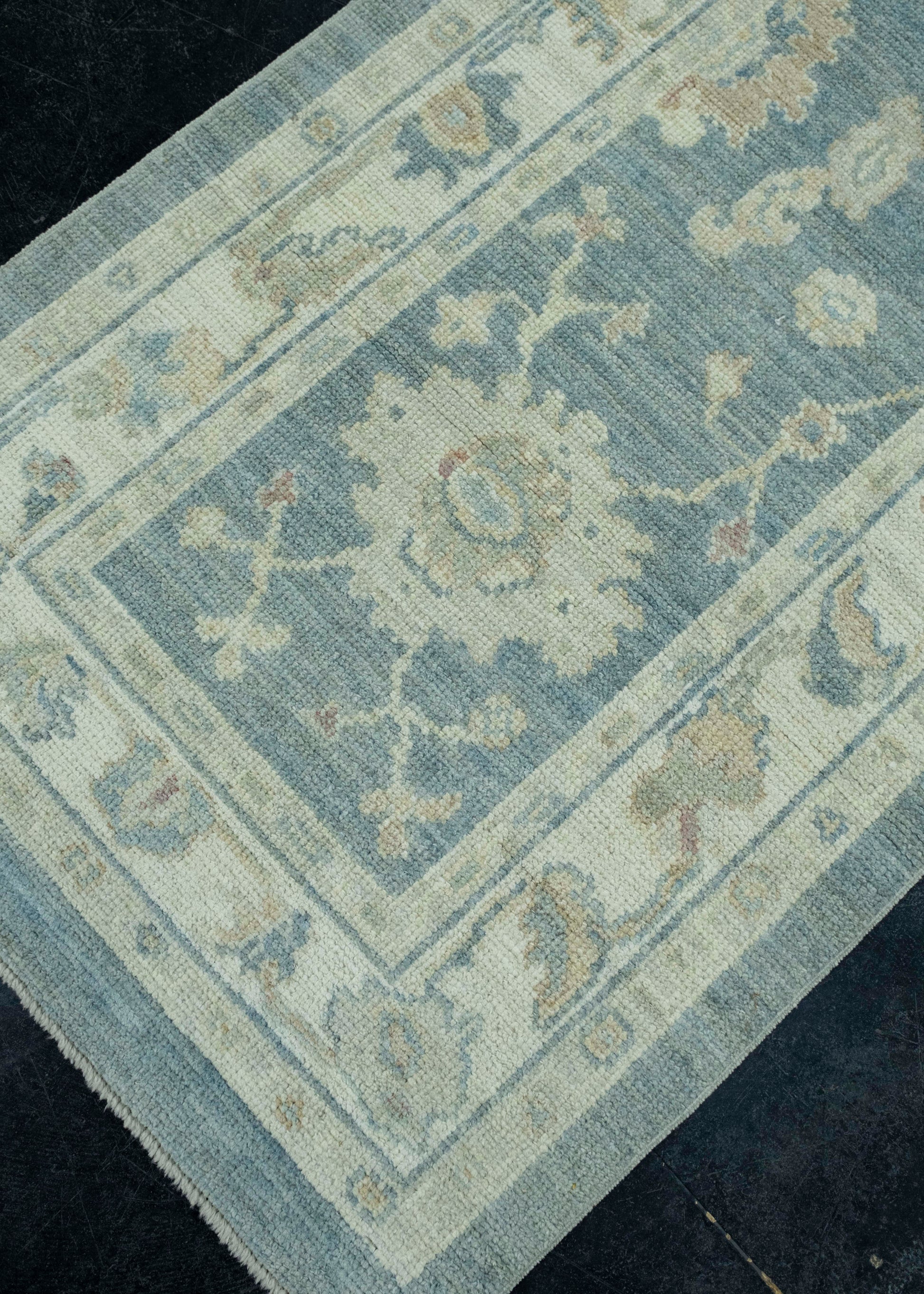 Turkish Oushak Runner Rug 2'10" x 12'5" #17283