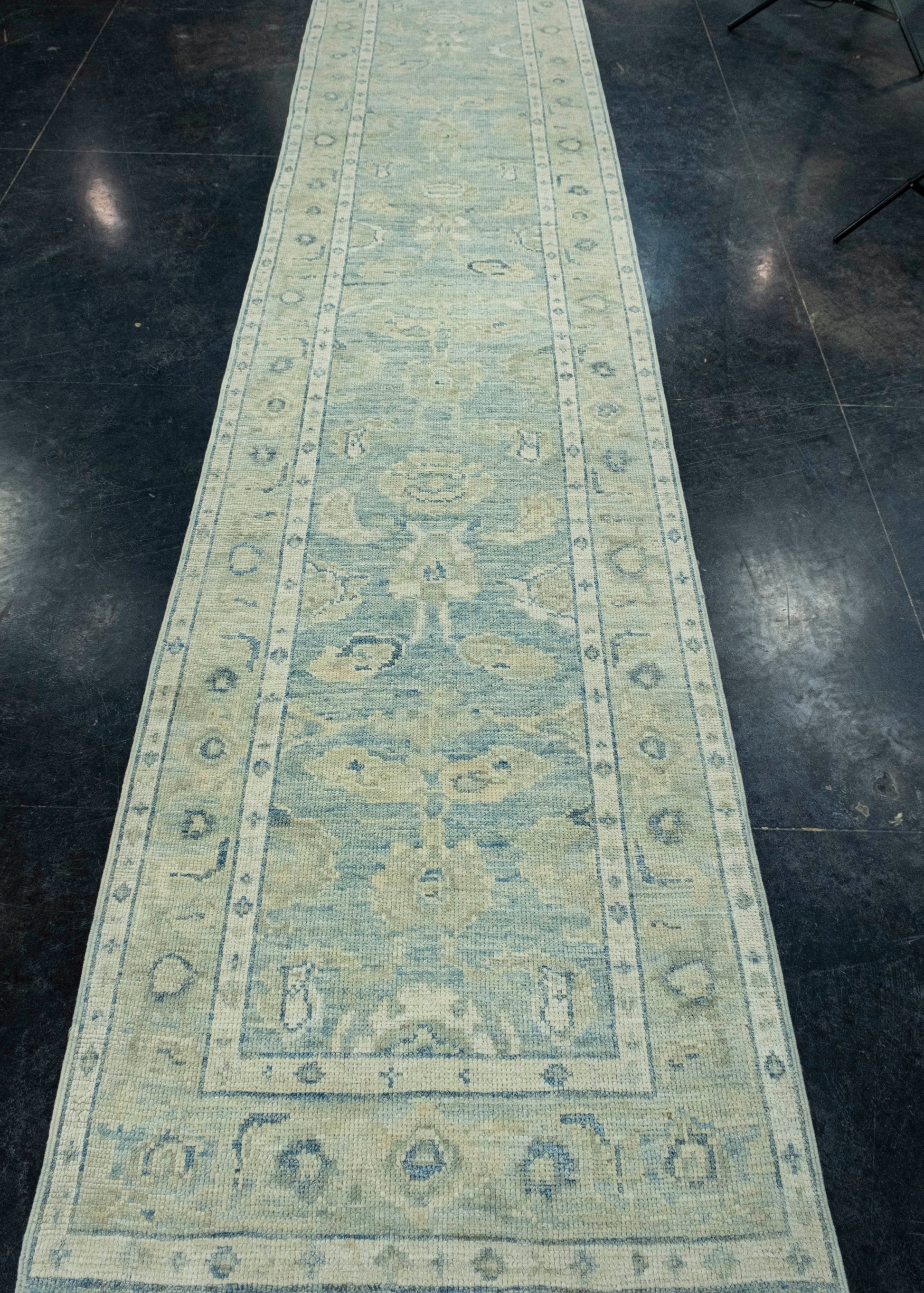 Turkish Oushak Runner Rug 2'10" x 14'2" #17909
