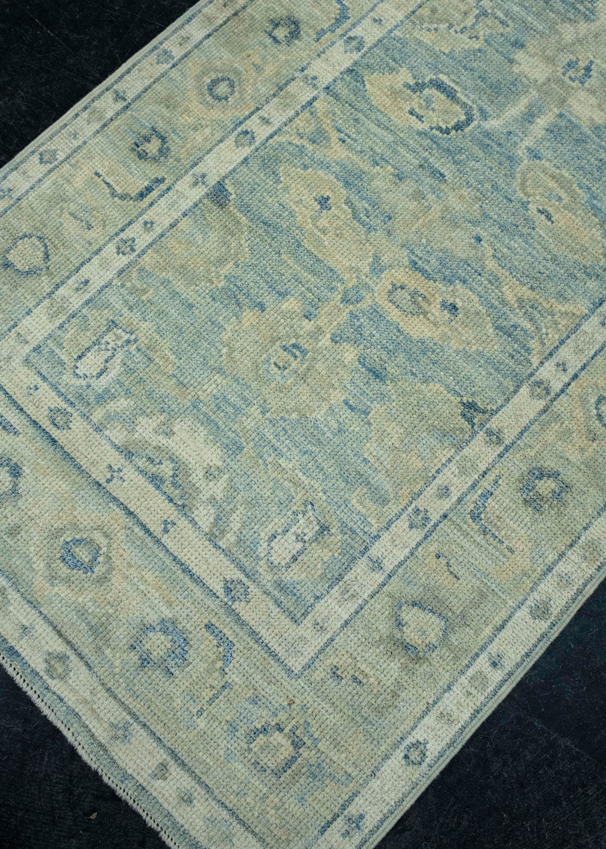 Turkish Oushak Runner Rug 2'10" x 14'2" #17909