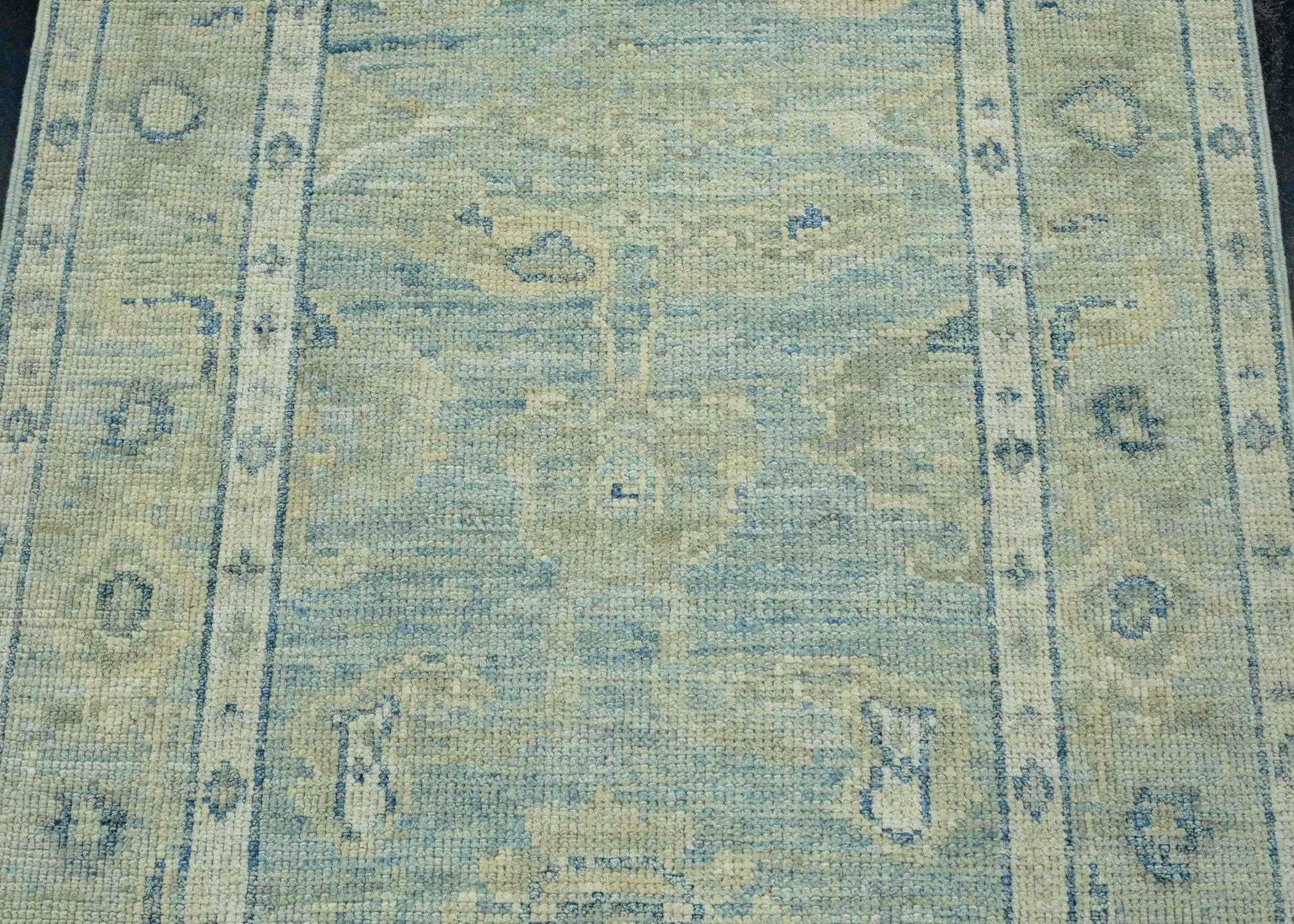 Turkish Oushak Runner Rug 2'10" x 14'2" #17909
