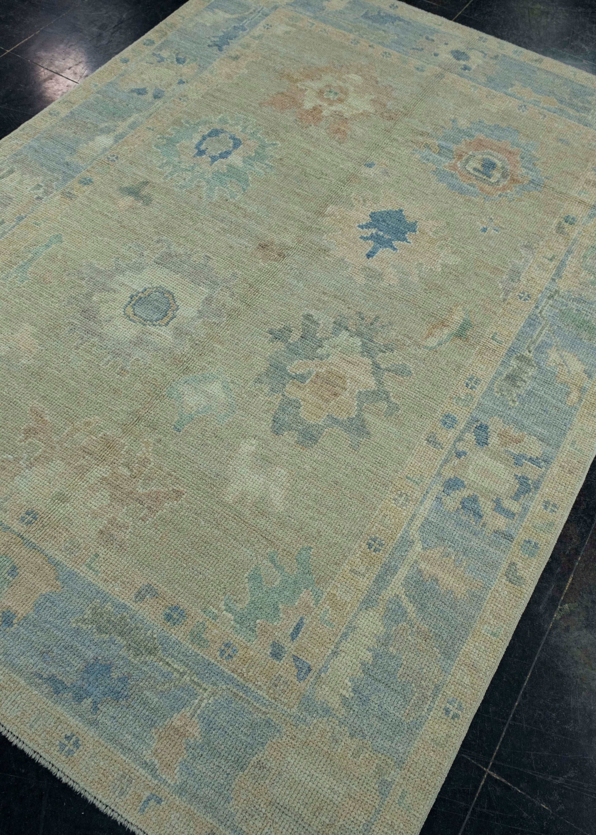 Turkish Oushak Rug 5' x 6'11" #17290