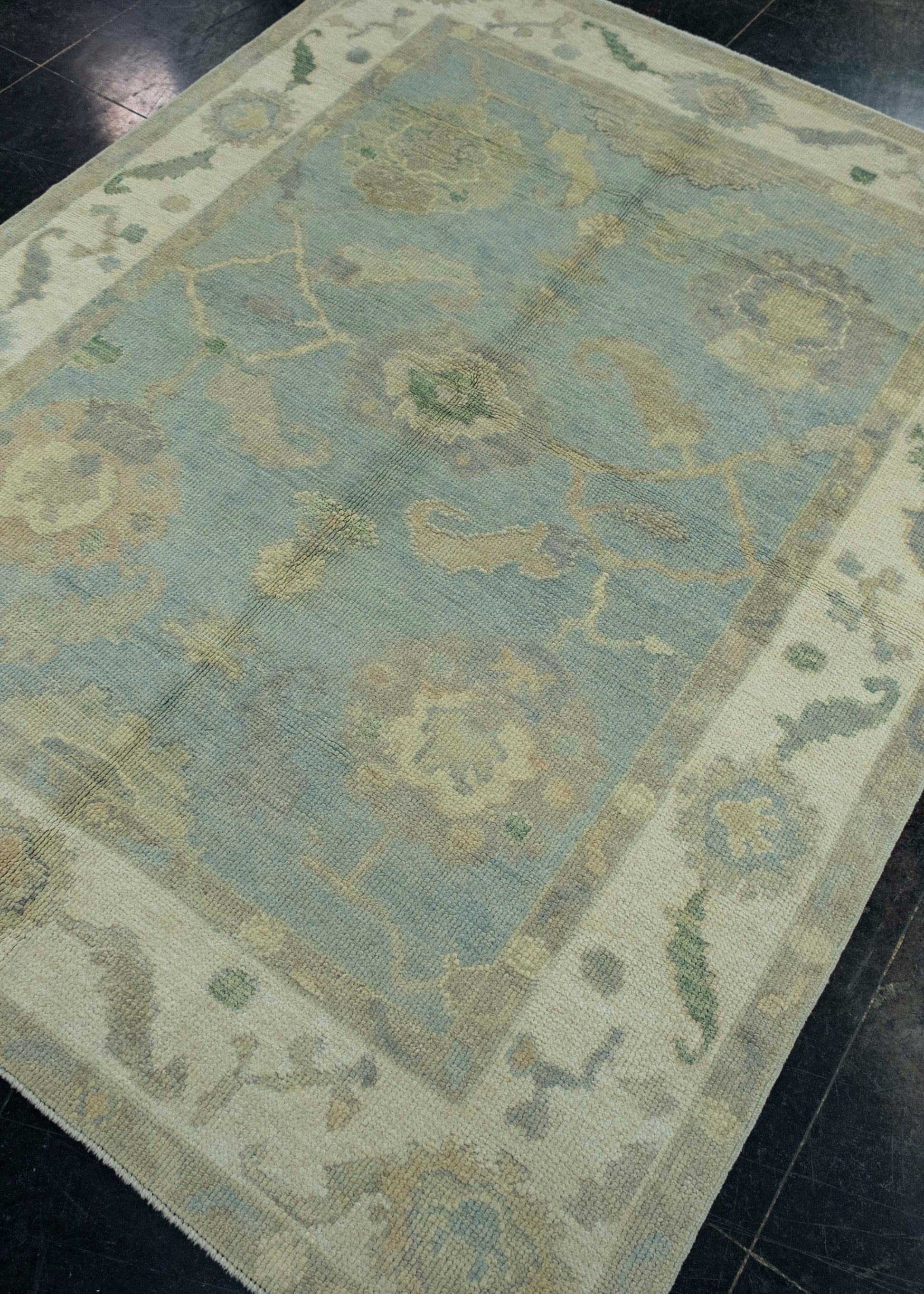 Turkish Oushak Rug 5' x 6'4" #17030