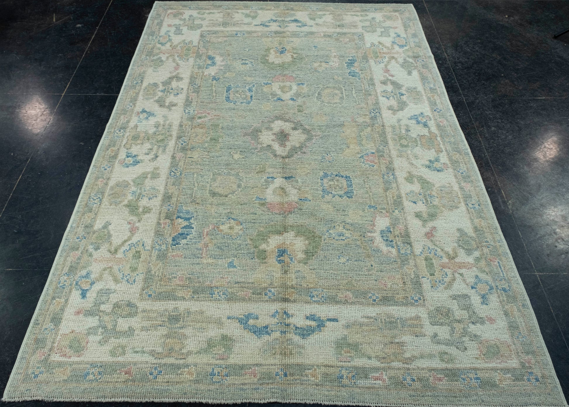 Turkish Oushak Rug 4'11" x 7'1" #17890