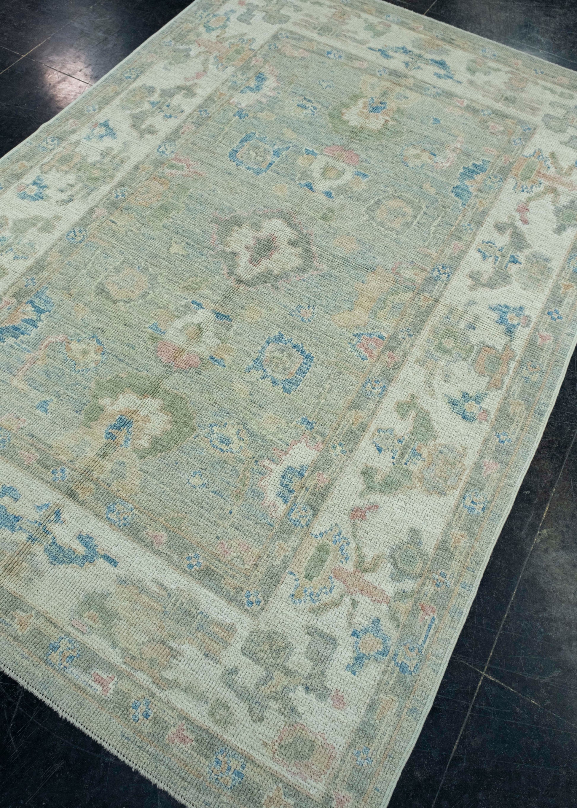 Turkish Oushak Rug 4'11" x 7'1" #17890