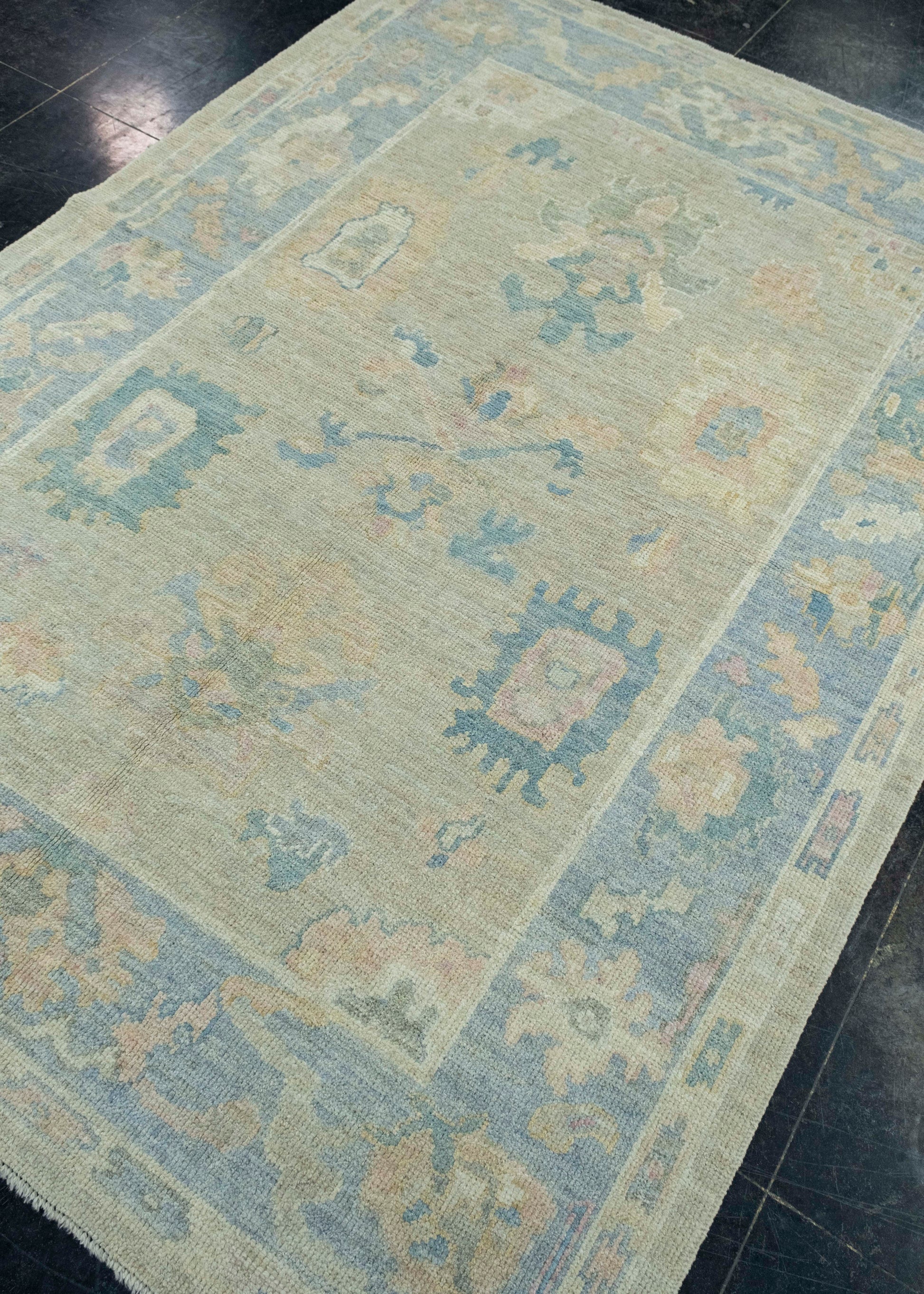 Turkish Oushak Rug 5'1" x 7'2" #17362