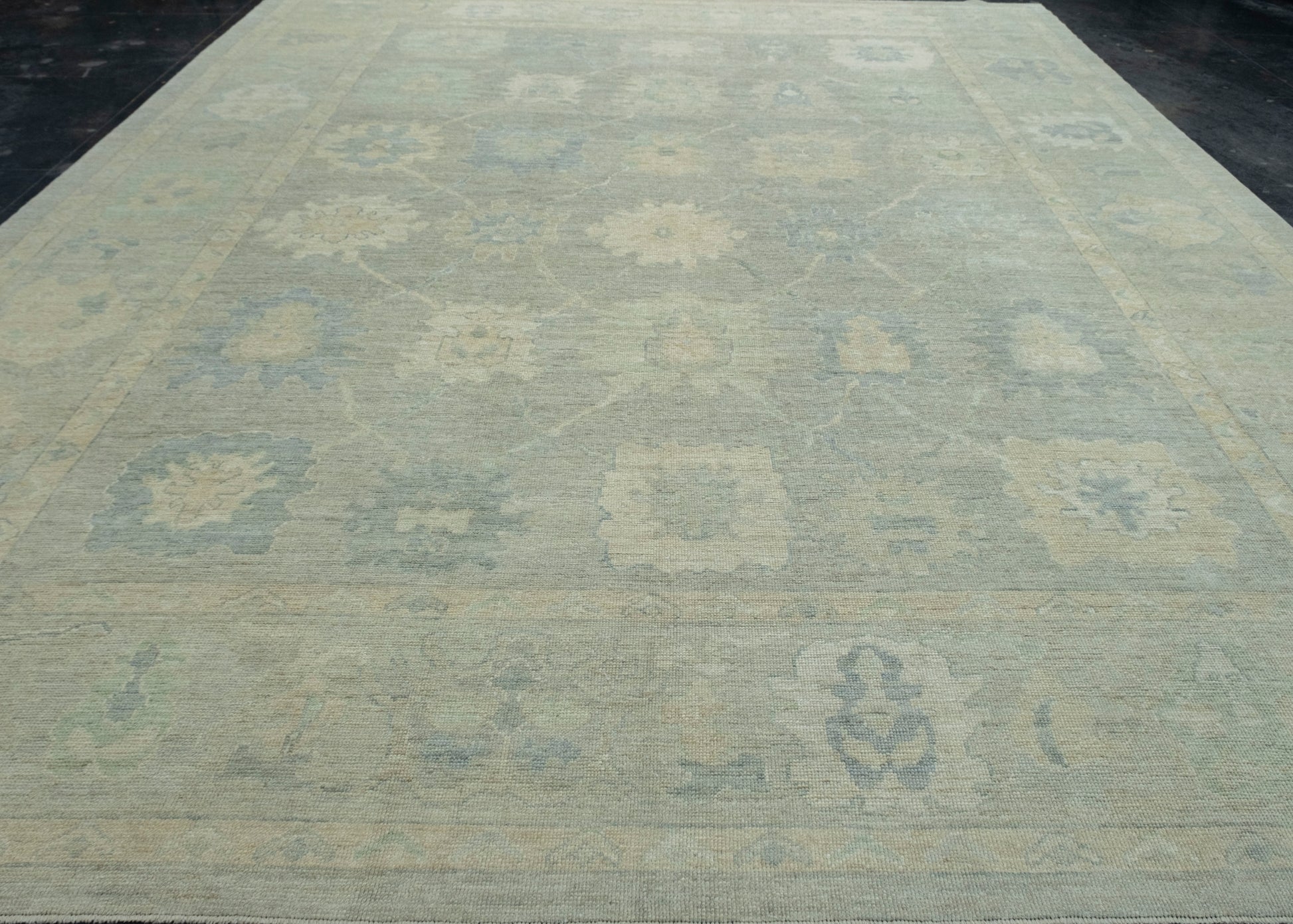 Turkish Oushak Rug 12'5" x 15'6" #18512