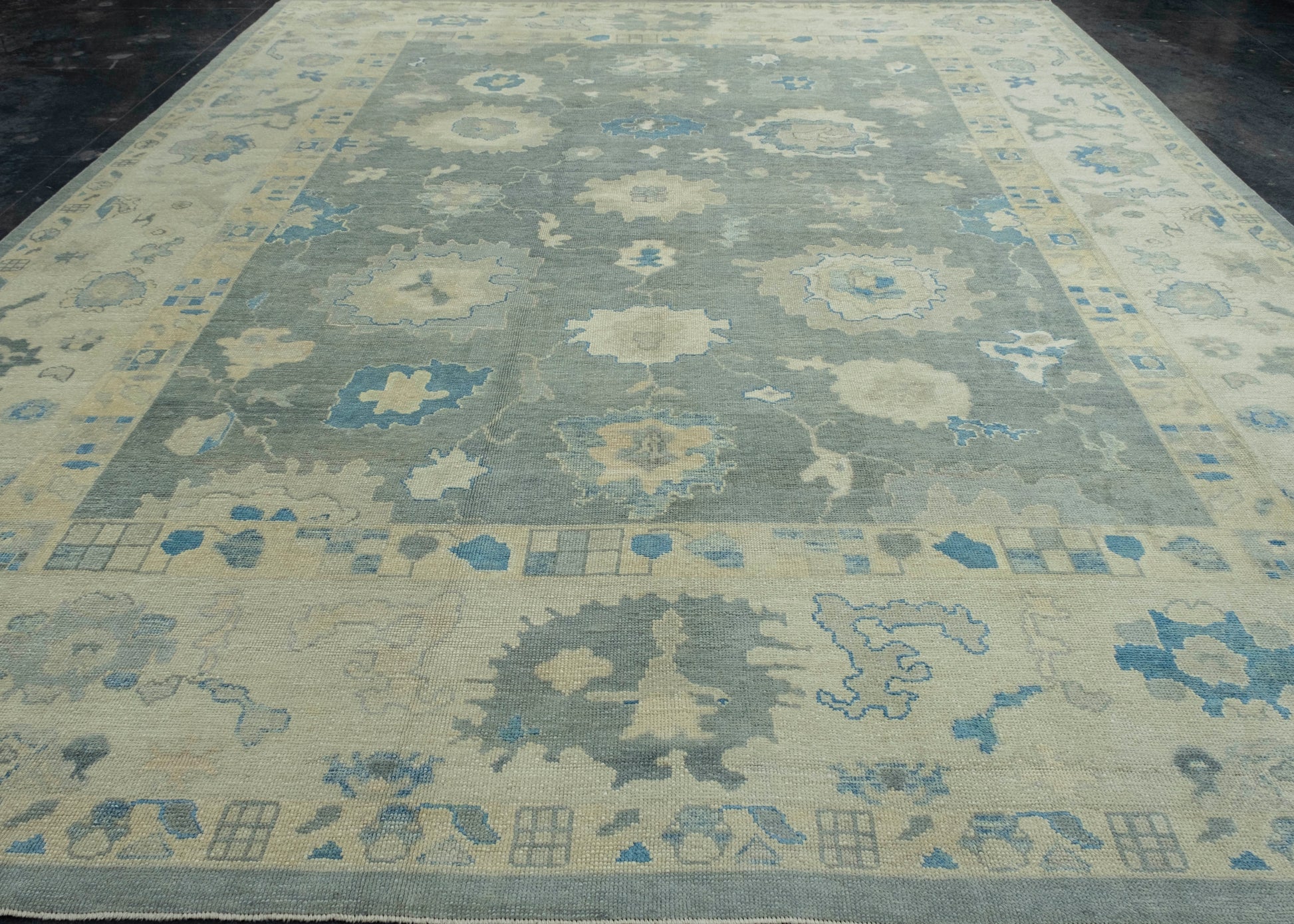 Turkish Oushak Rug 12'3" x 15' #18513
