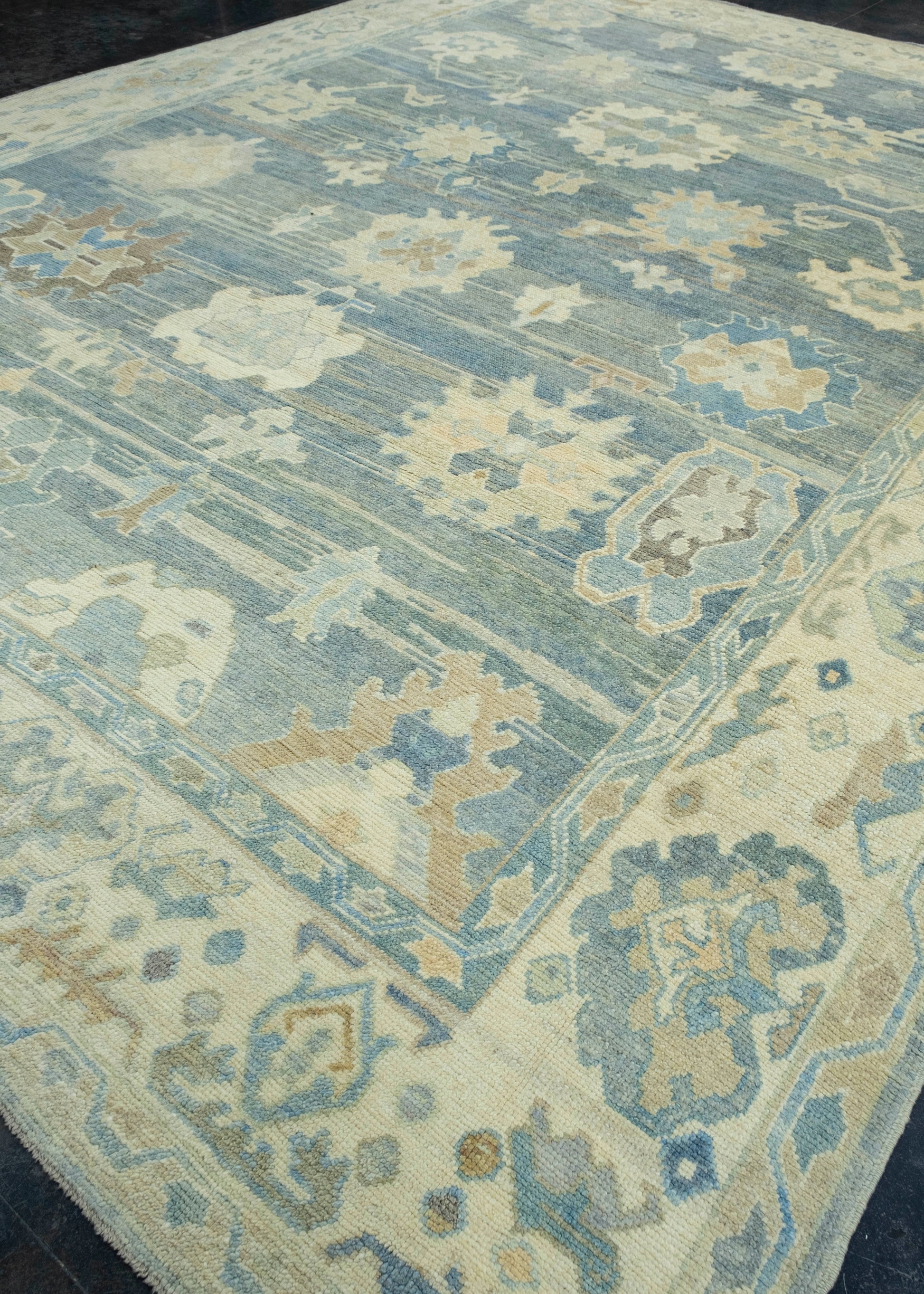 Turkish Oushak Rug 12'6" x 16'10" #18508