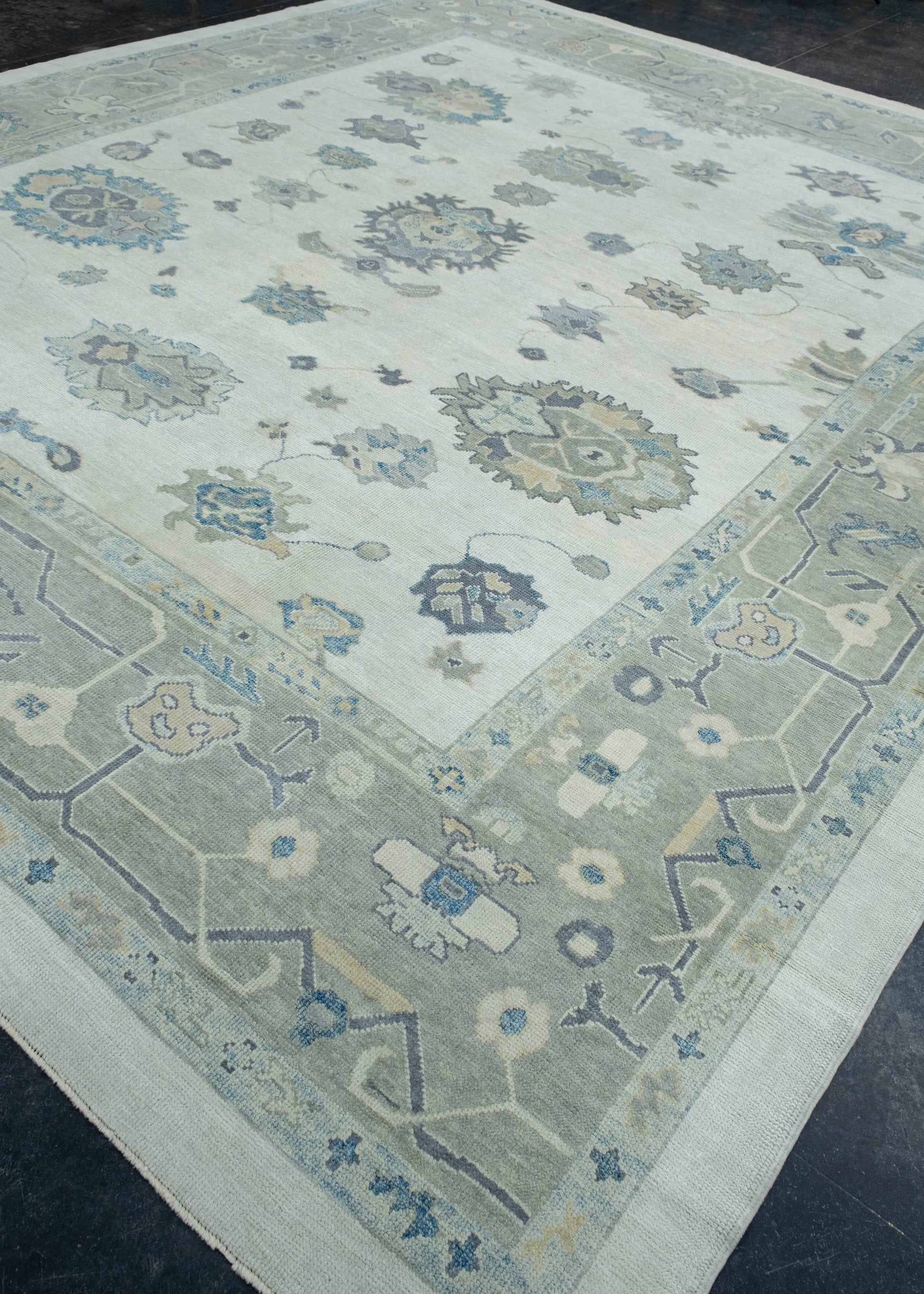 Turkish Oushak Rug 12'3" x 14'3" #18074