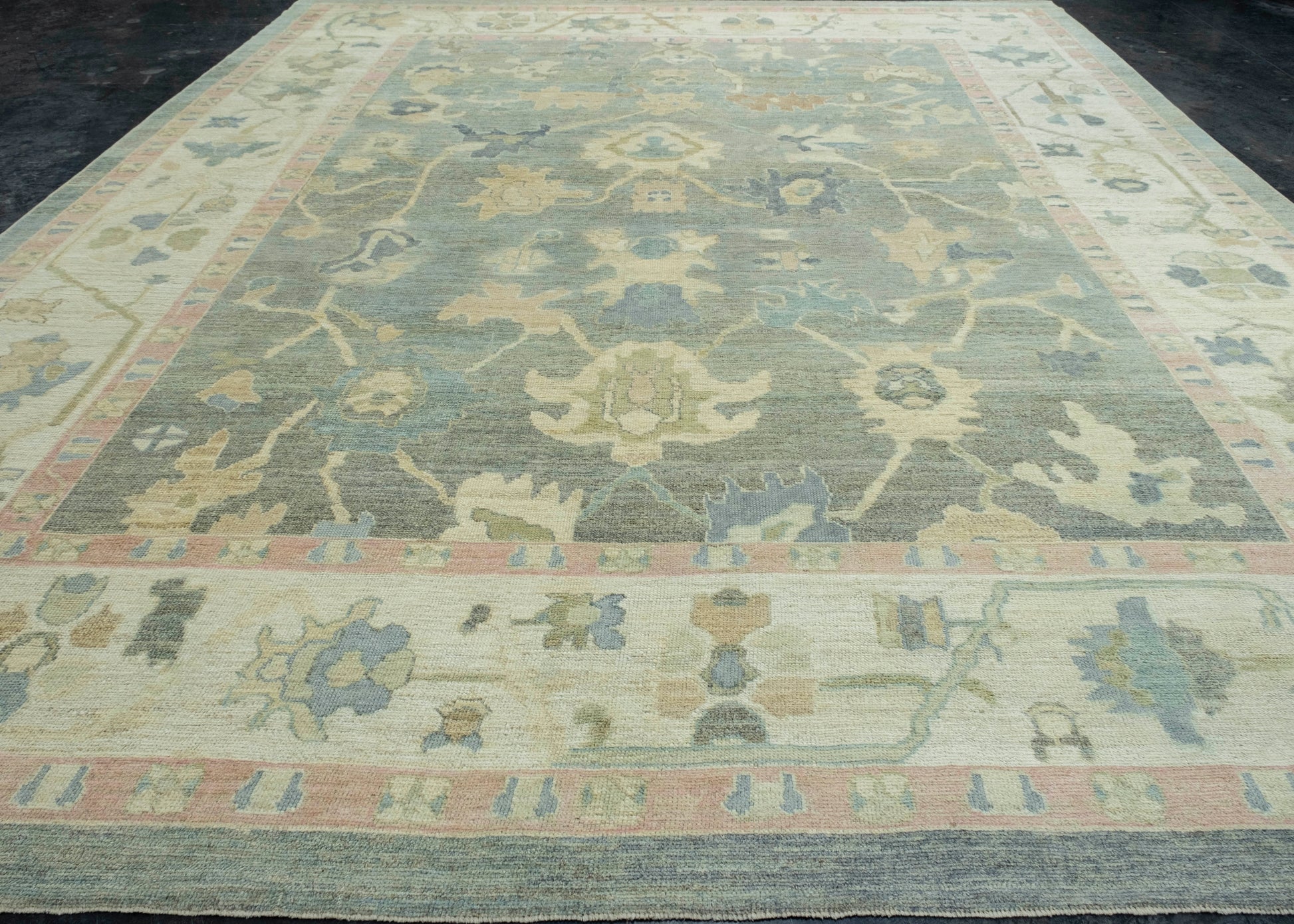 Turkish Oushak Rug 13'1" x 15'1" #18071
