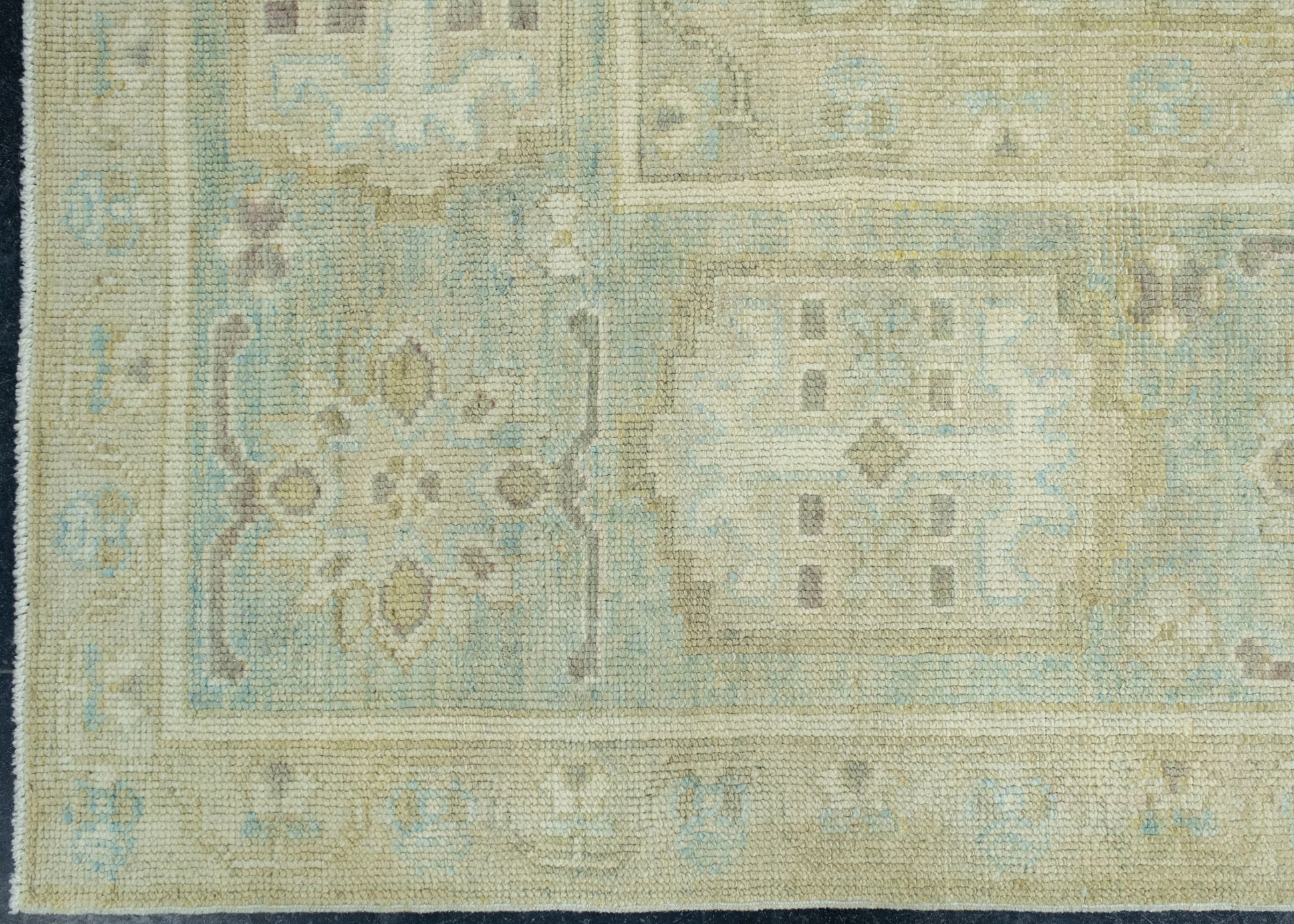 Turkish Oushak Antique Look Rug 12'4" x 14'10" #18010
