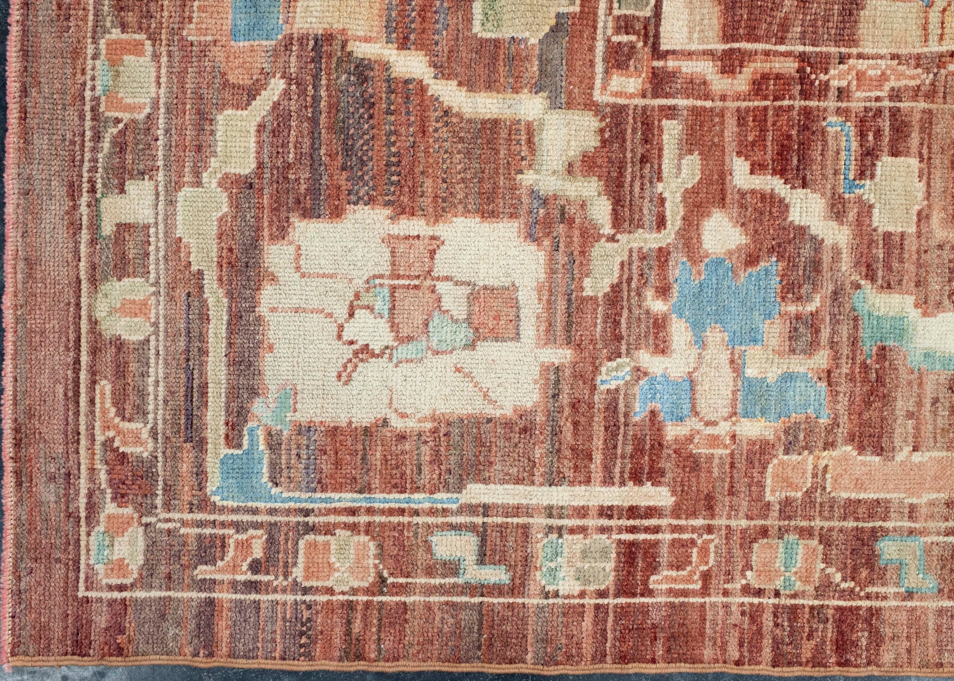 Turkish Oushak Old Wool Rug 11'9" x 14'3" #18130