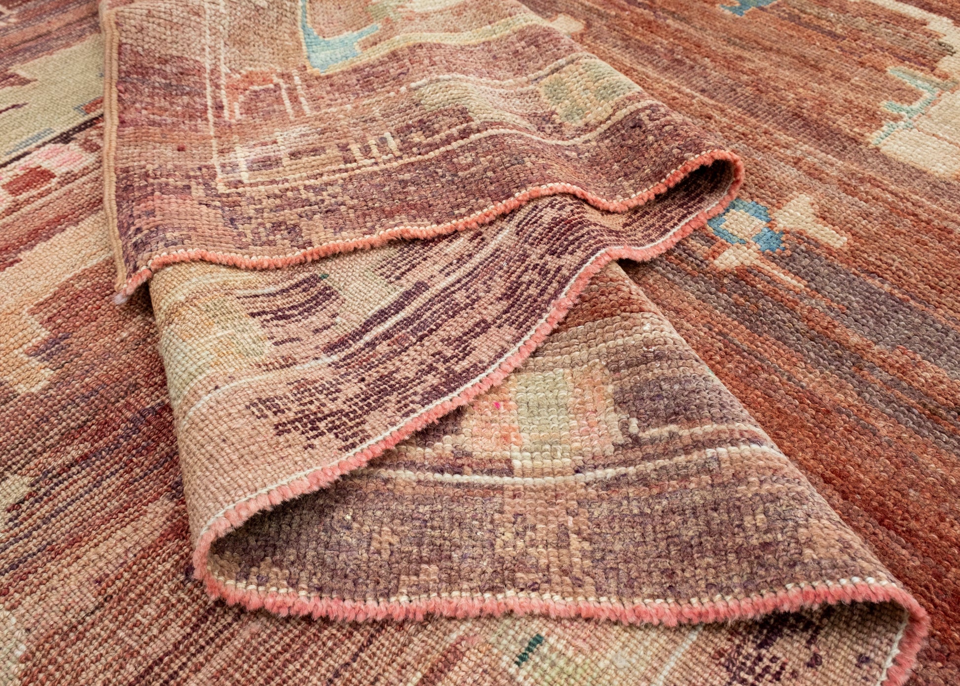 Turkish Oushak Old Wool Rug 11'9" x 14'3" #18130