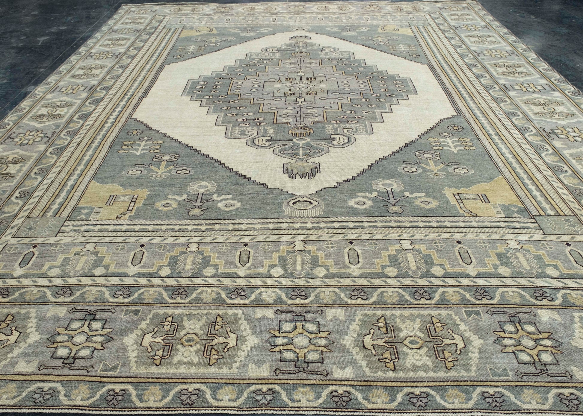 Turkish Oushak Rug 12'2" x 14'5" #18681