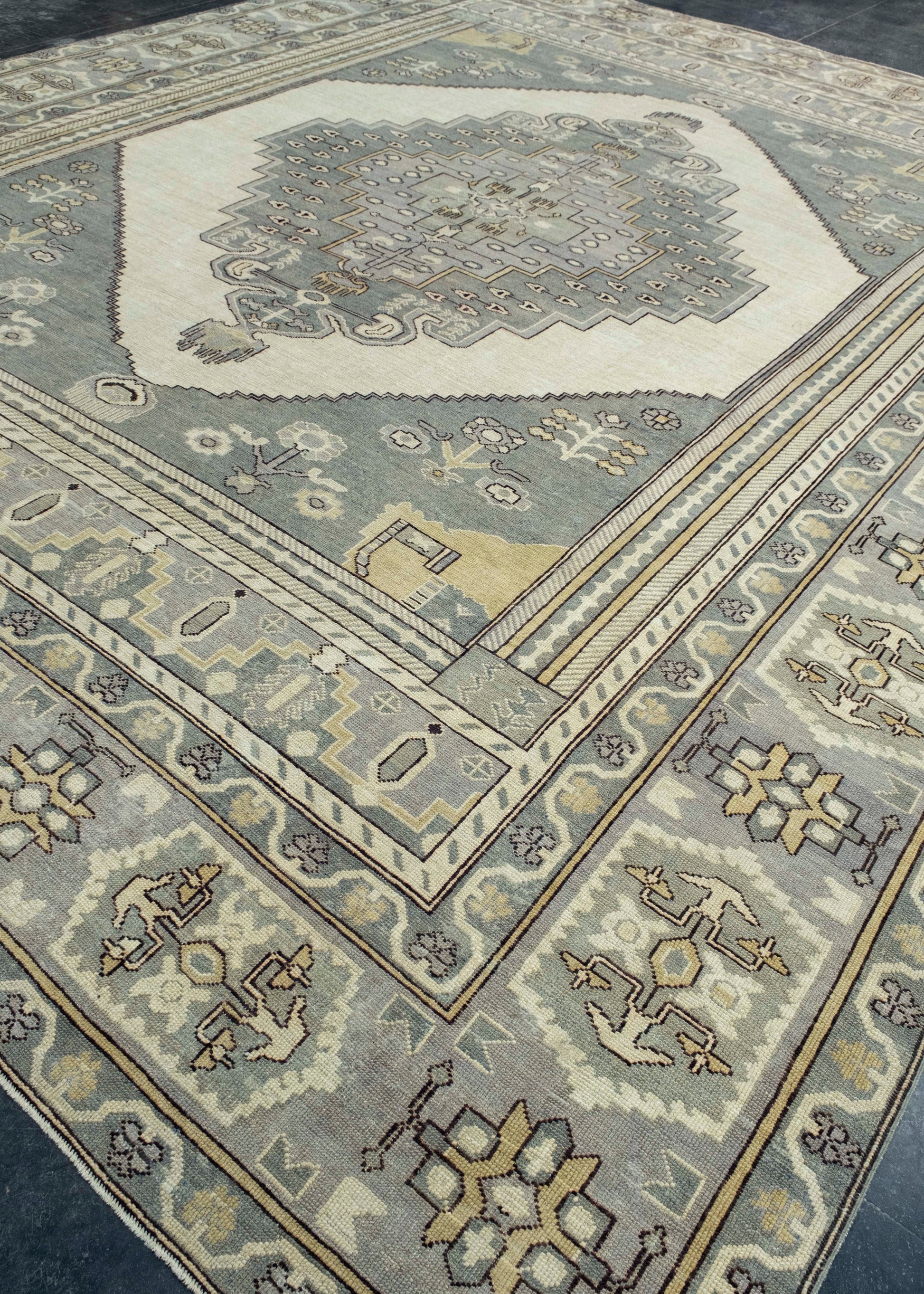 Turkish Oushak Rug 12'2" x 14'5" #18681