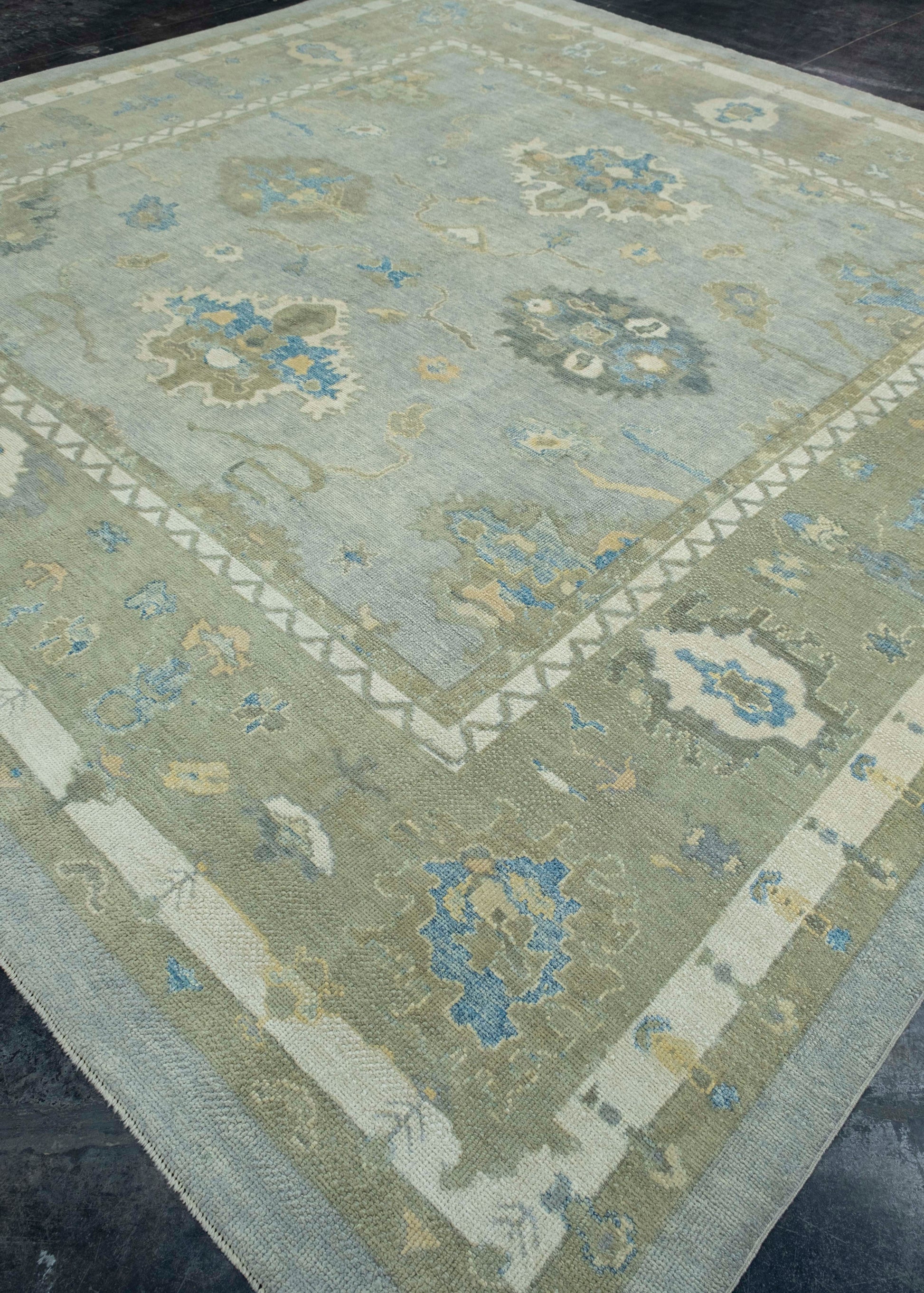 Turkish Oushak Square Rug 11'10" x 11'11" #18129