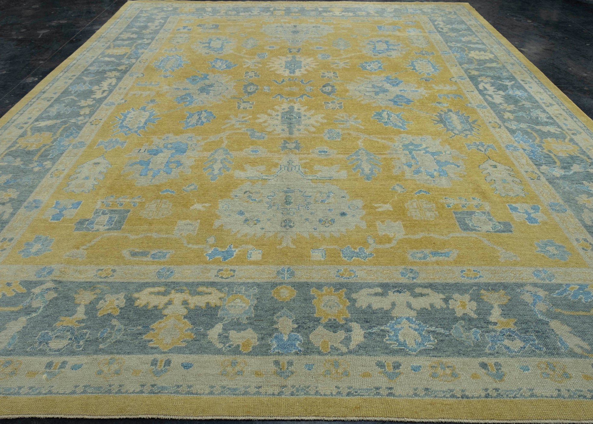 Turkish Oushak Rug 11'9" x 14'9" #18589