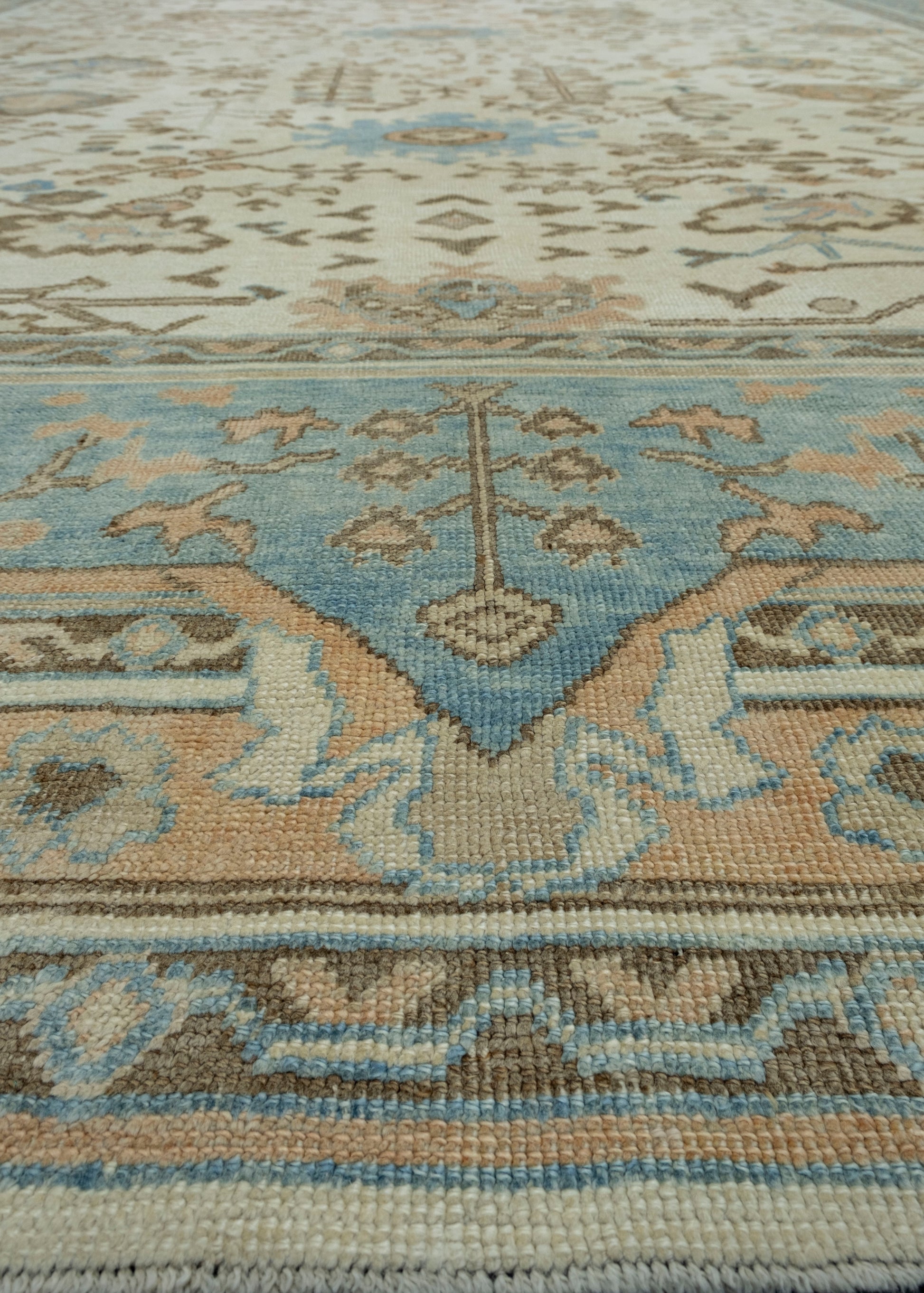 Turkish Oushak Rug 13'6" x 14'9" #18576