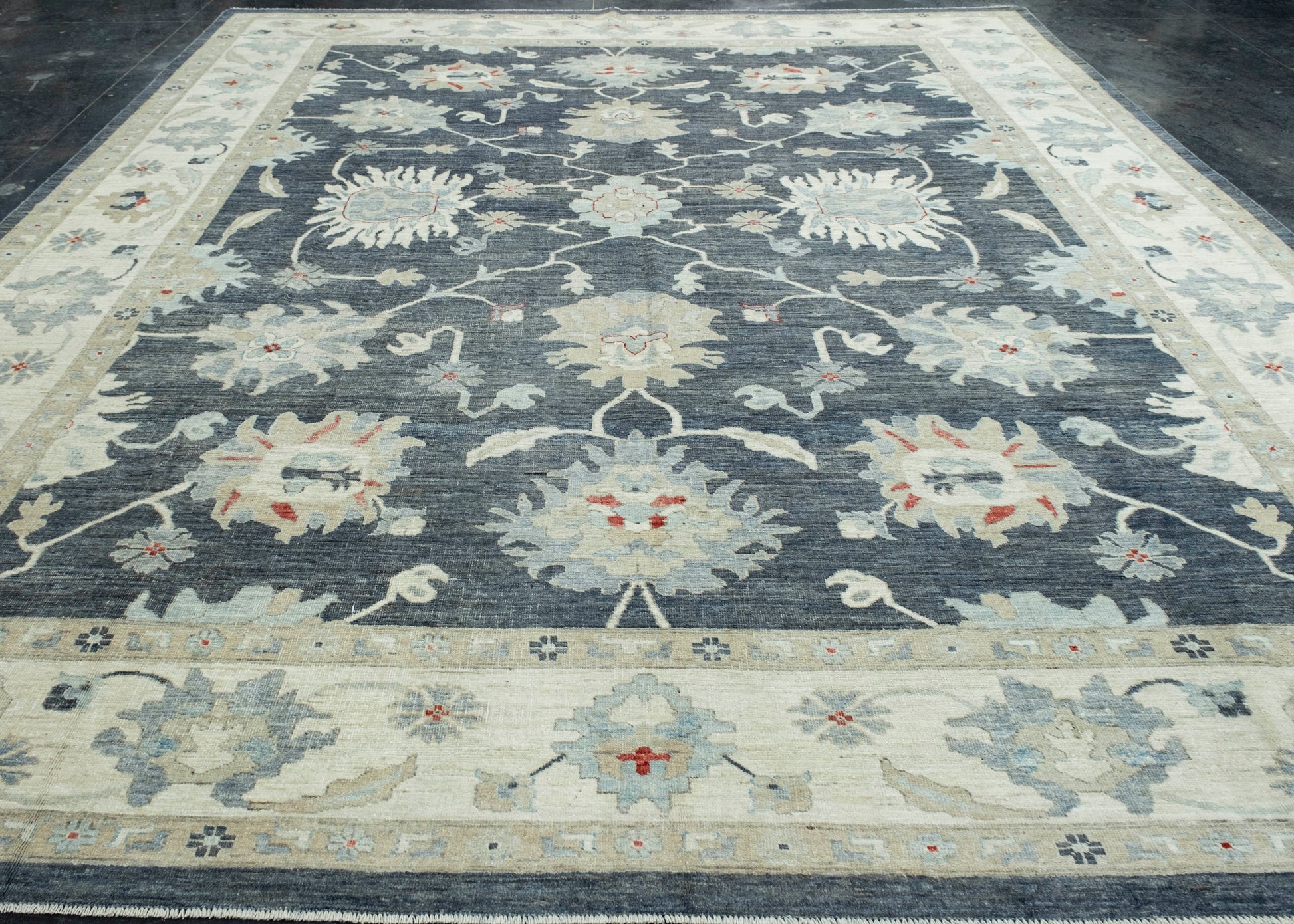 Oushak Rug 12'1" x 13'11" #17650