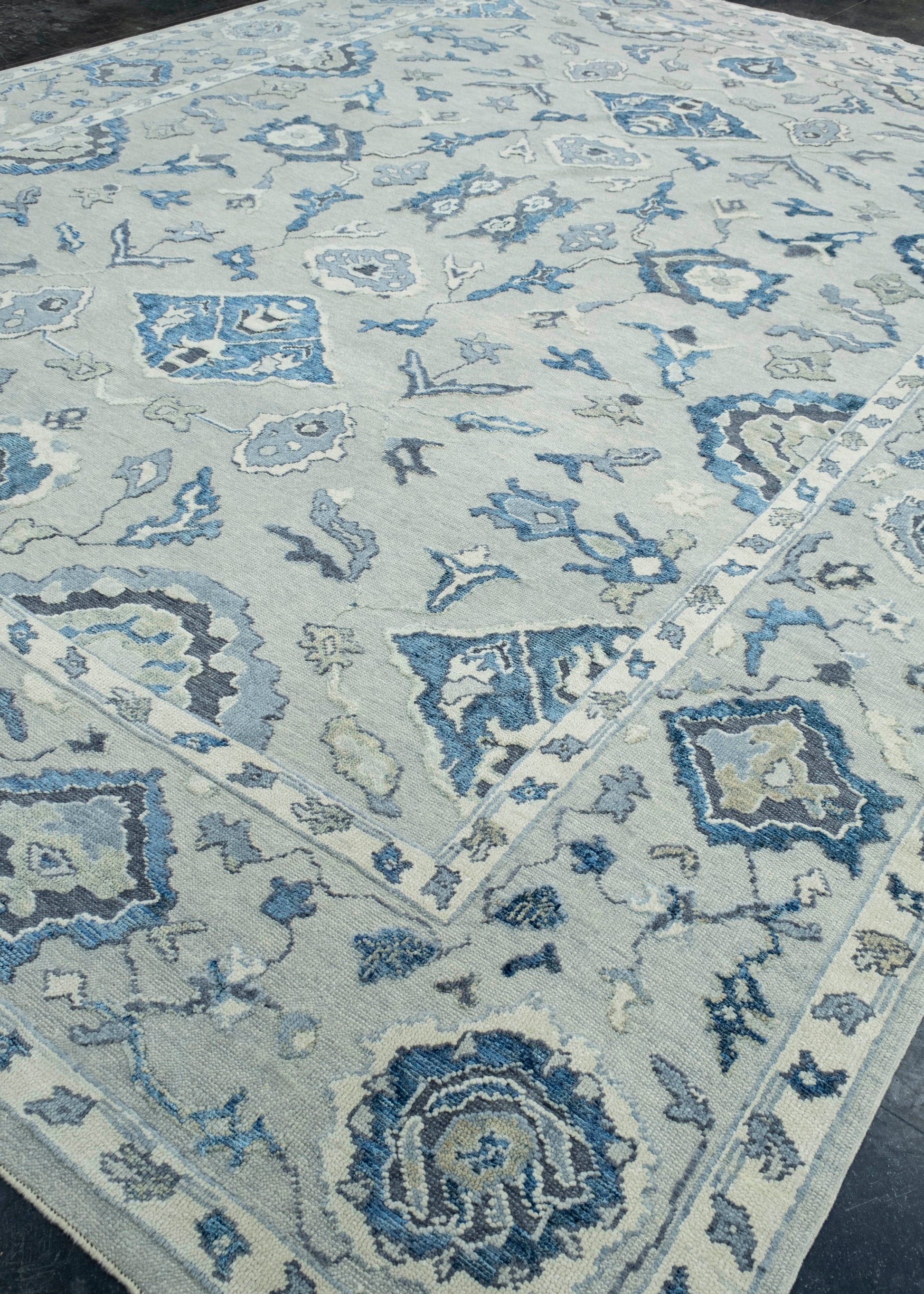 Turkish Oushak Rug 12'6" x 16'4" #18504