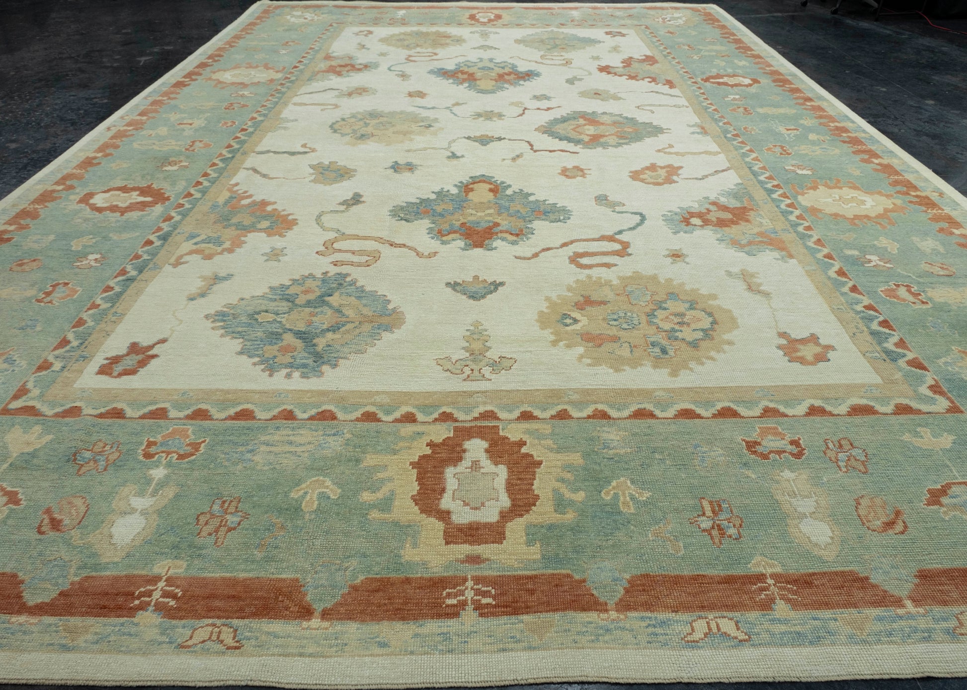 Turkish Oushak Rug 13'7" x 20'8" #18525