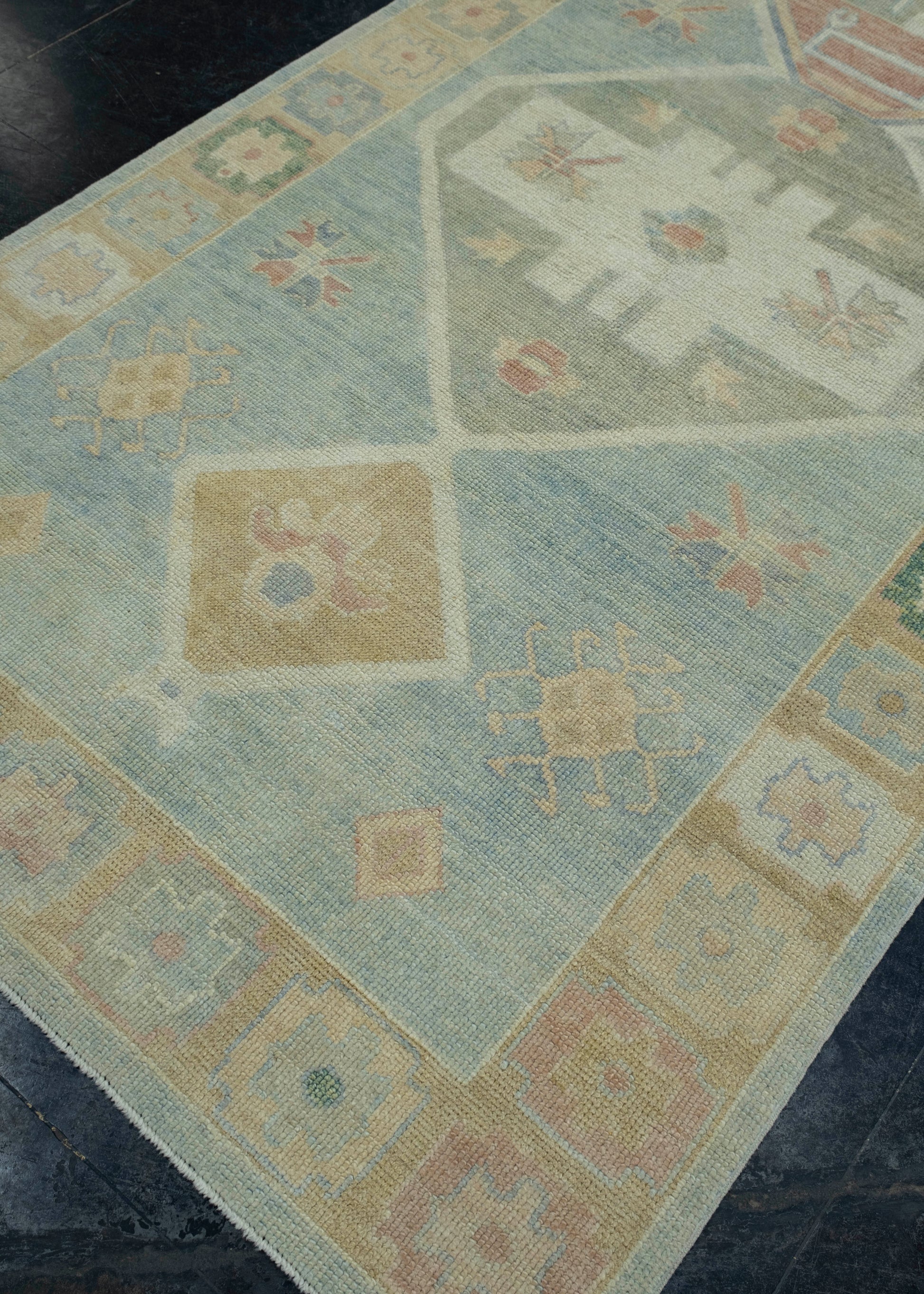 Turkish Oushak Runner Rug 4'8" x 17'9" #18027