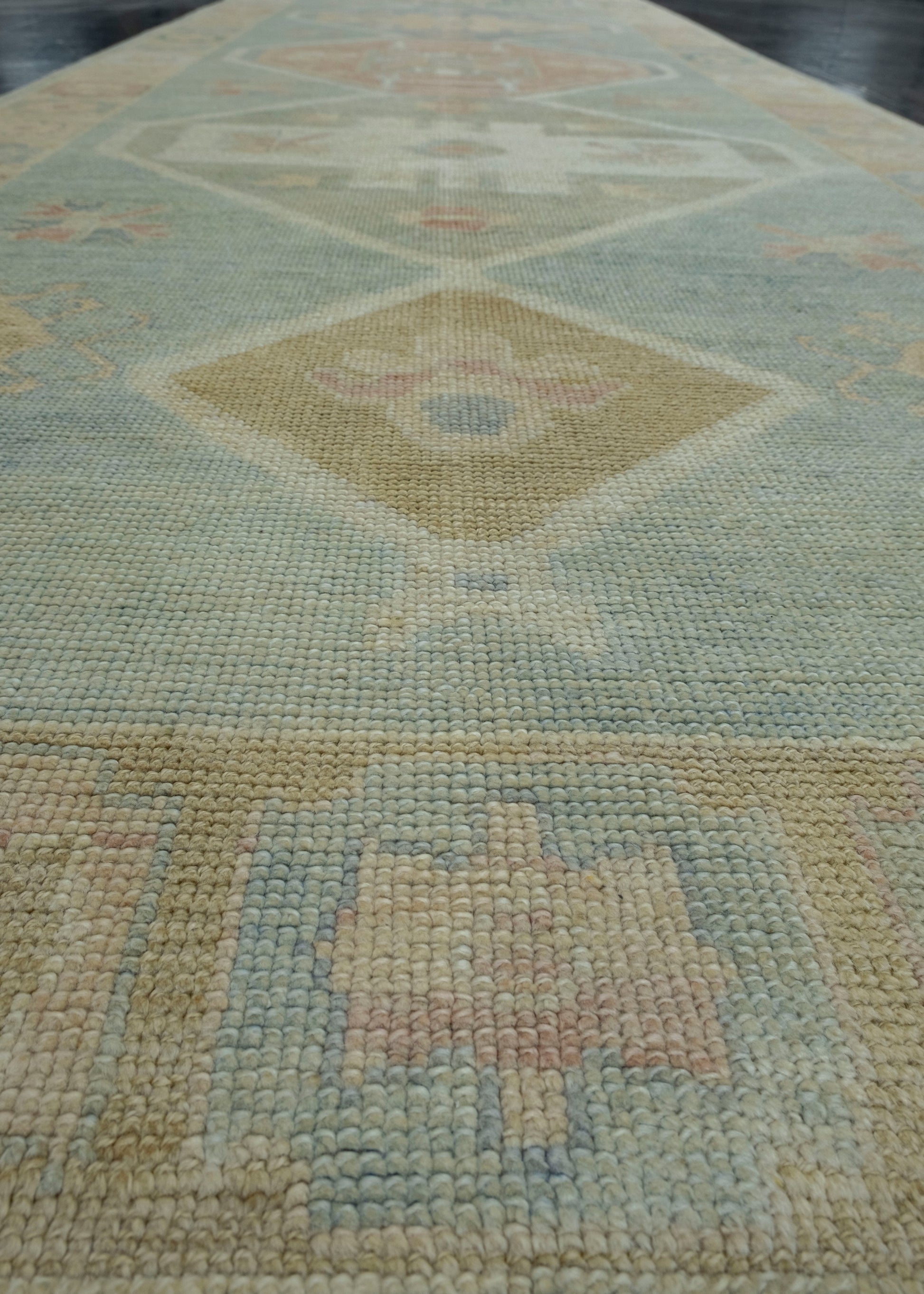 Turkish Oushak Runner Rug 4'8" x 17'9" #18027