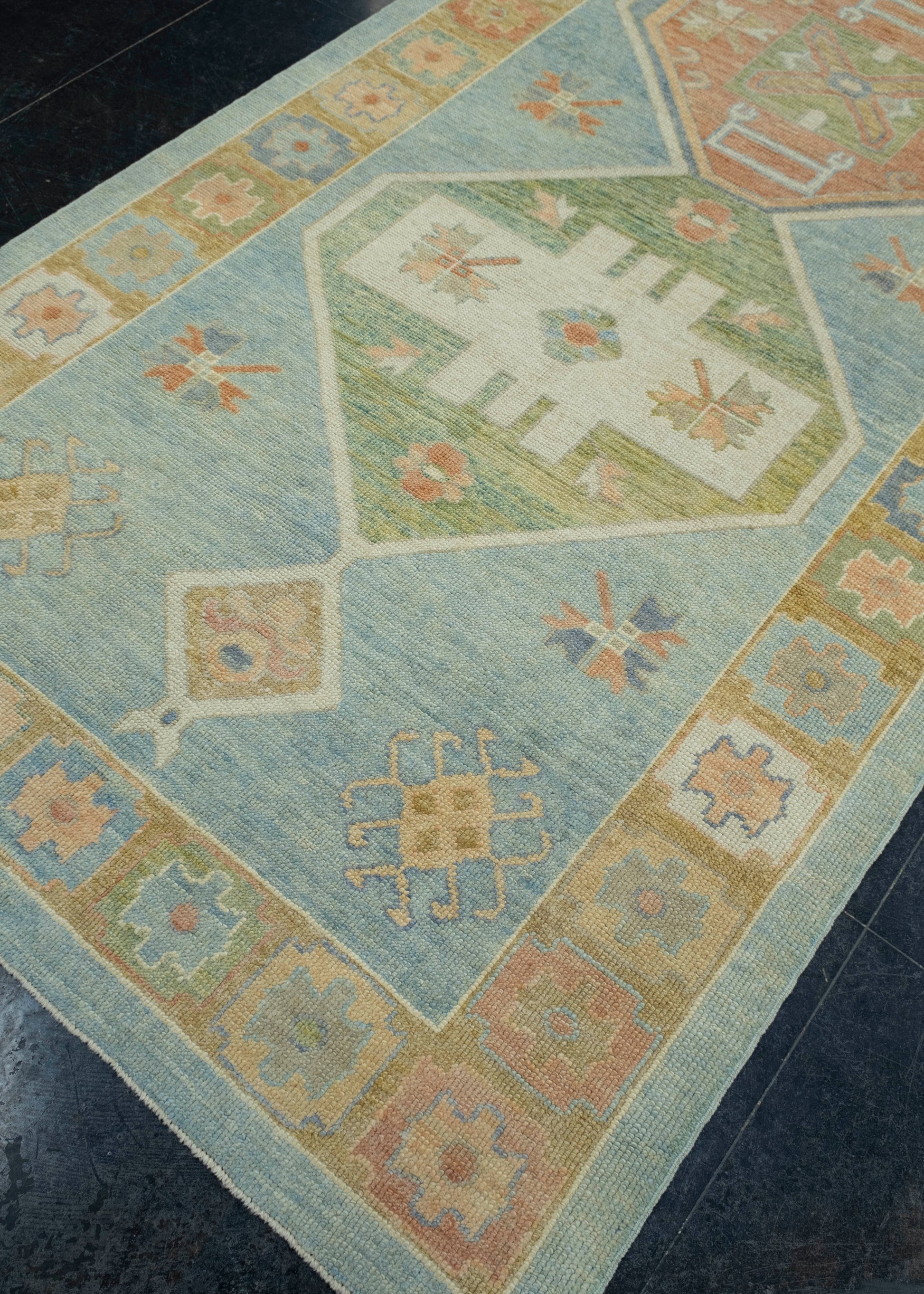 Turkish Oushak Runner Rug 5'1" x 15'9" #18024