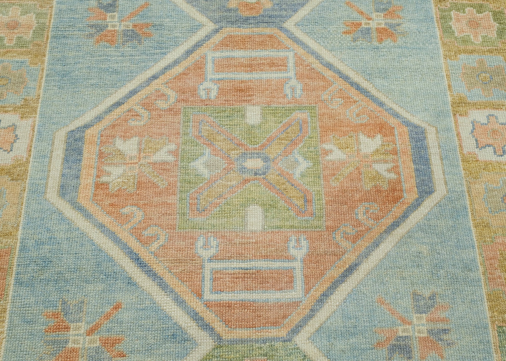 Turkish Oushak Runner Rug 5'1" x 15'9" #18024