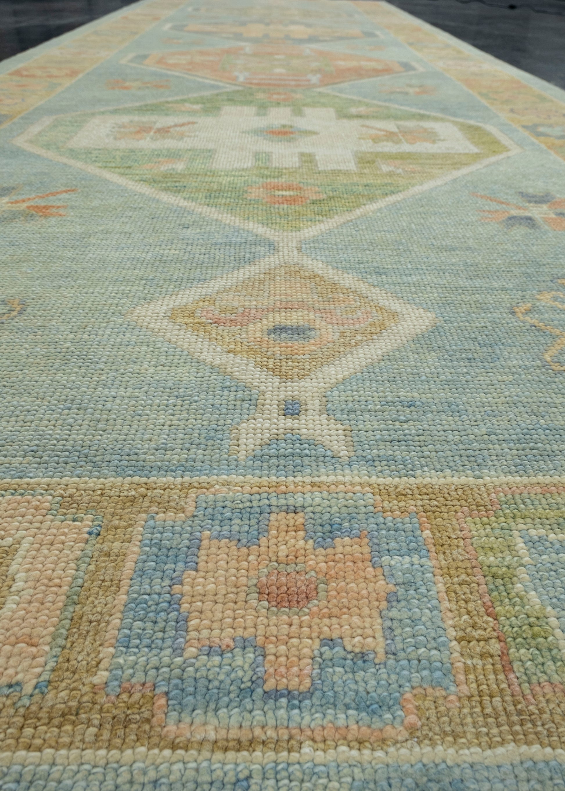 Turkish Oushak Runner Rug 5'1" x 15'9" #18024