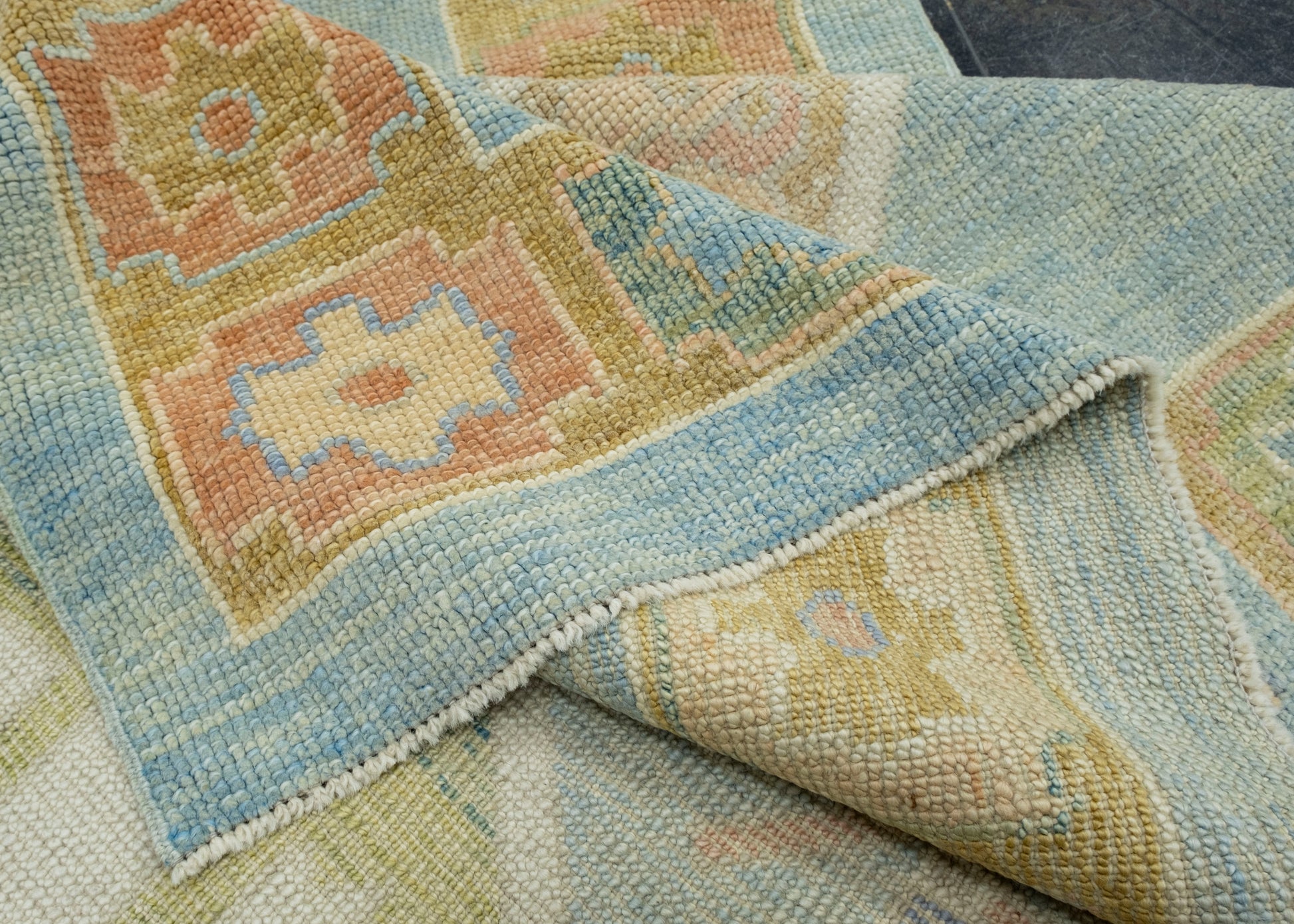 Turkish Oushak Runner Rug 5'1" x 15'9" #18024