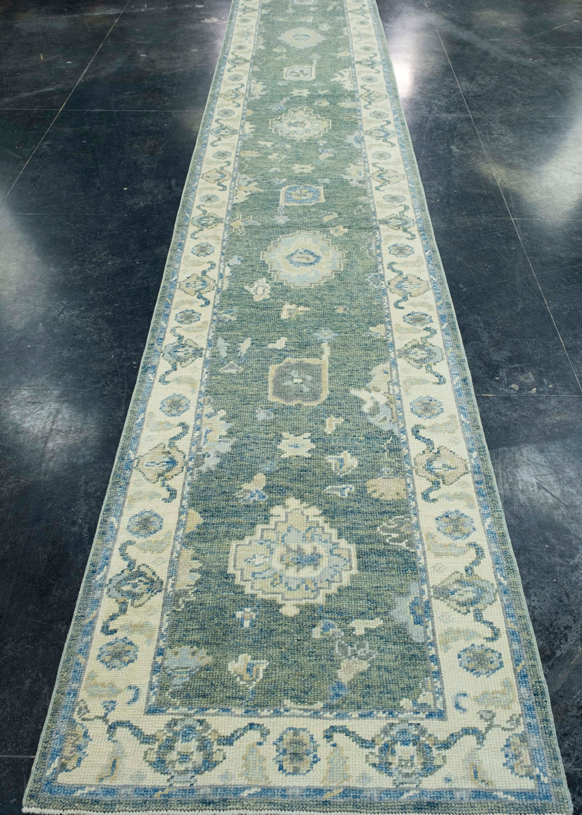 Turkish Oushak Runner Rug 2'11" x 18' #18006