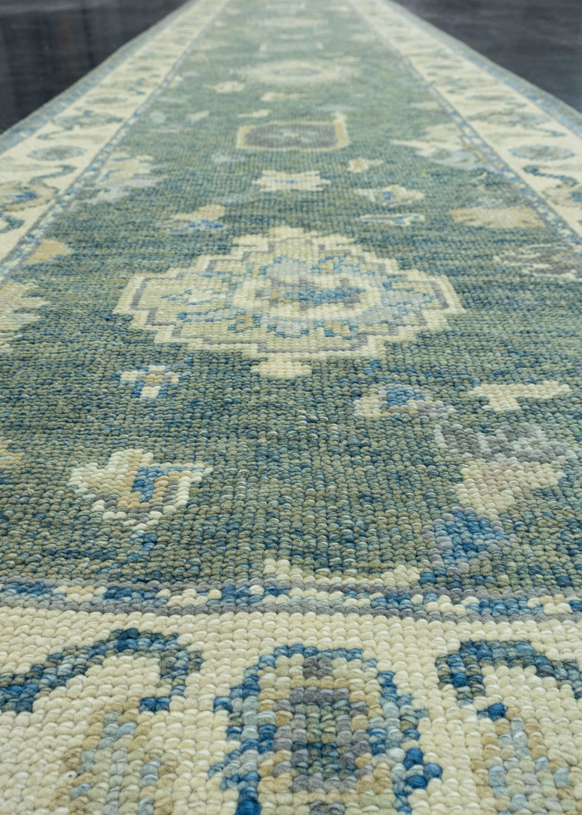 Turkish Oushak Runner Rug 2'11" x 18' #18006