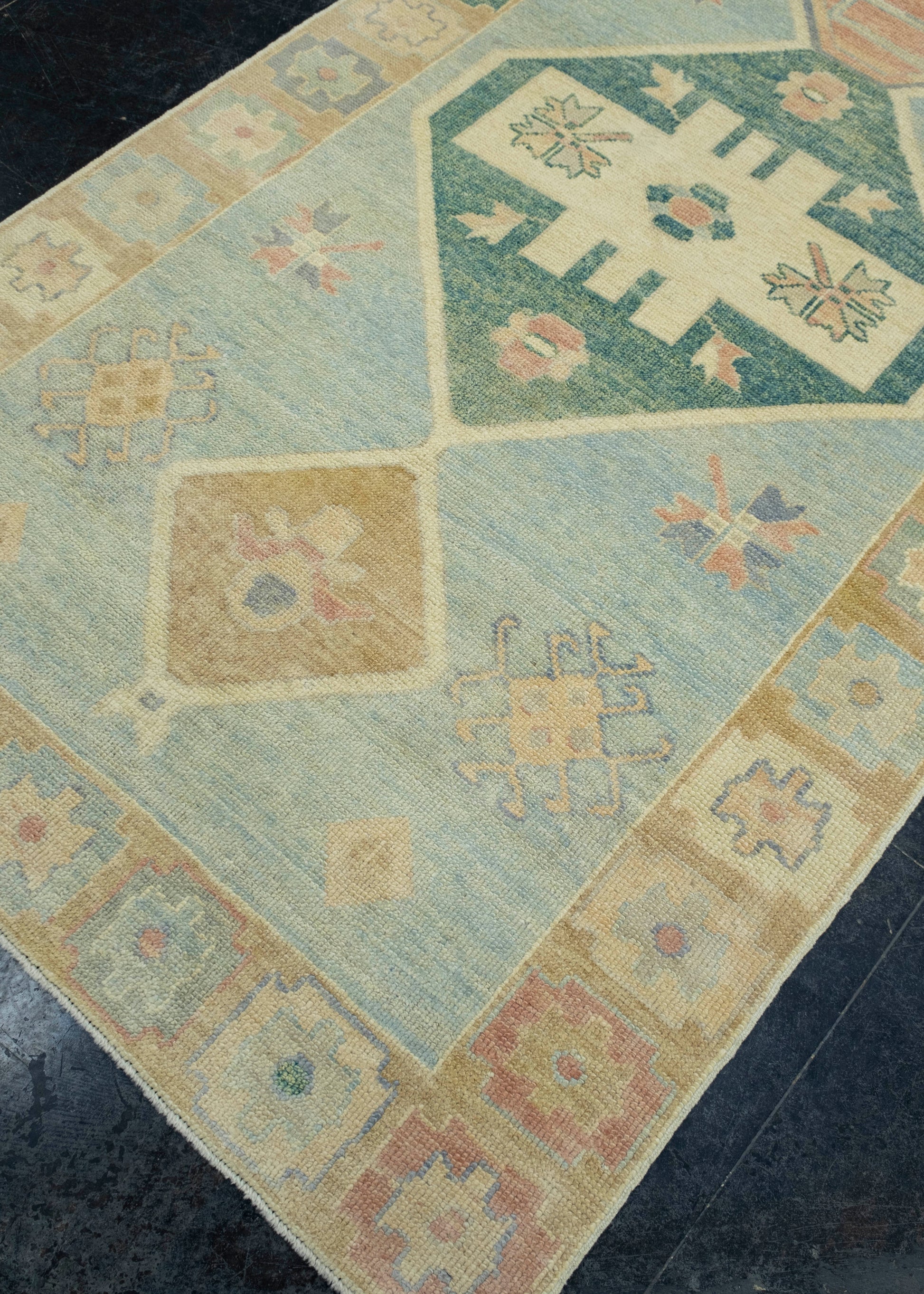 Turkish Oushak Runner Rug 4'7" x 16' #18031