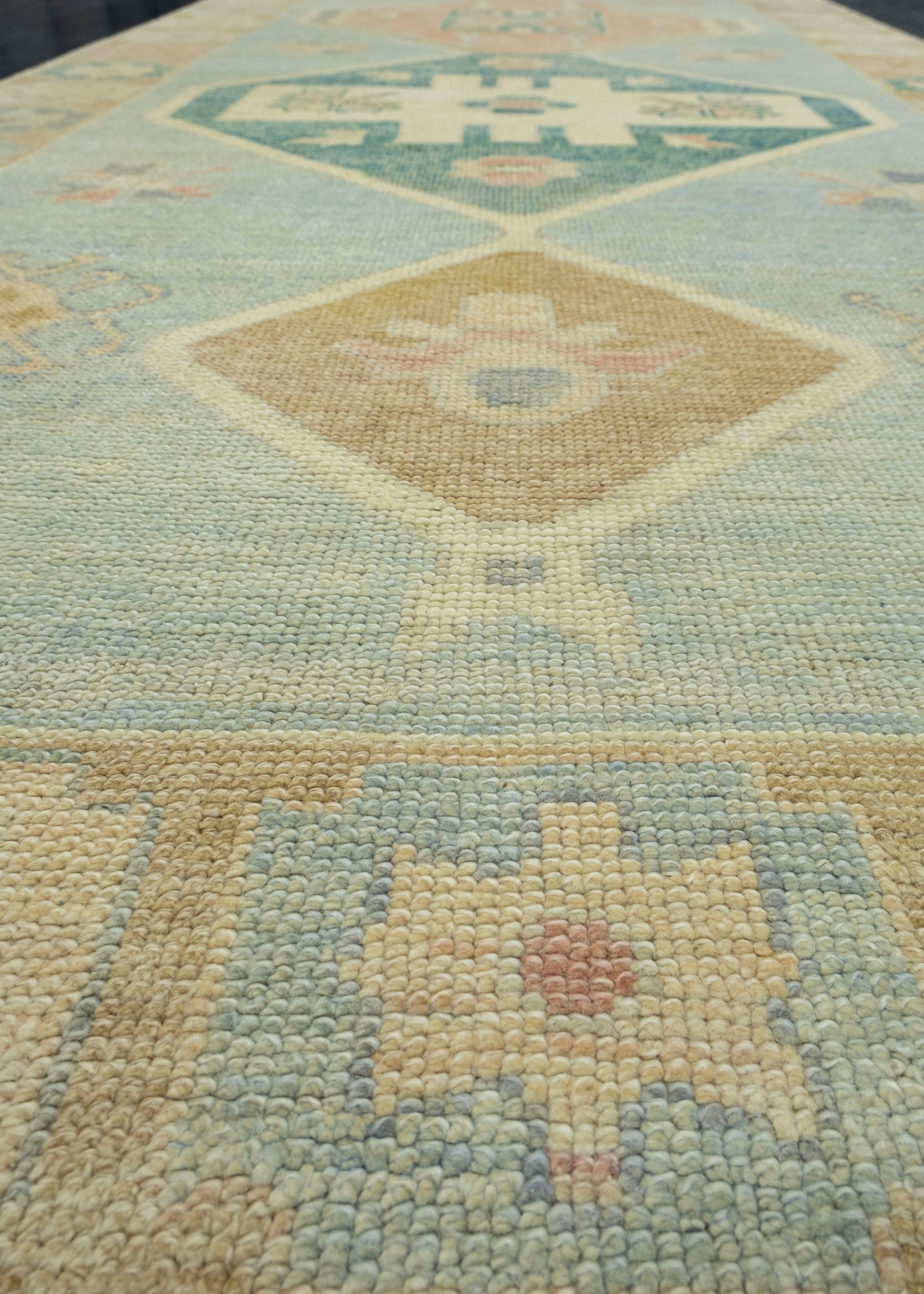 Turkish Oushak Runner Rug 4'7" x 16' #18031