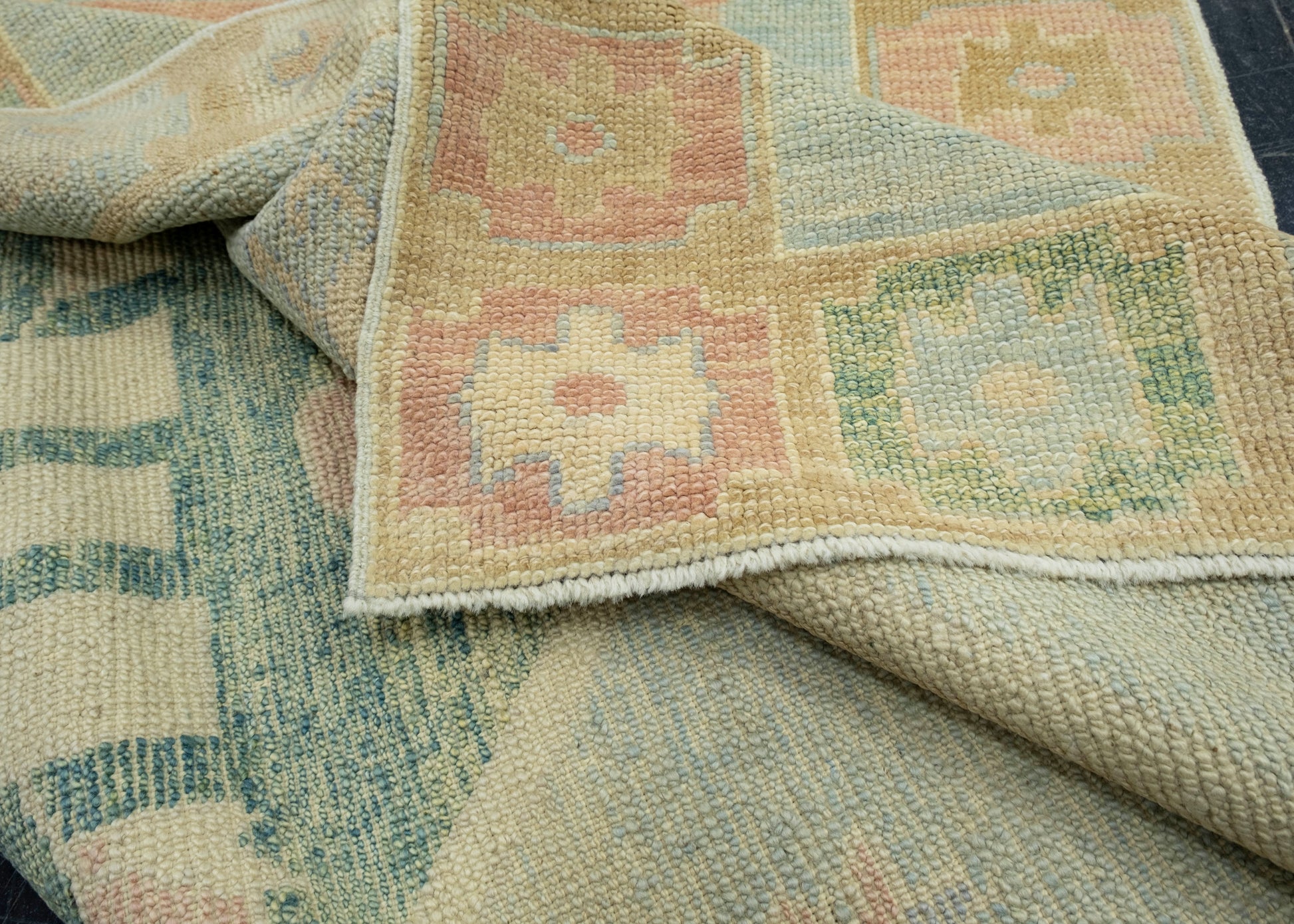 Turkish Oushak Runner Rug 4'7" x 16' #18031