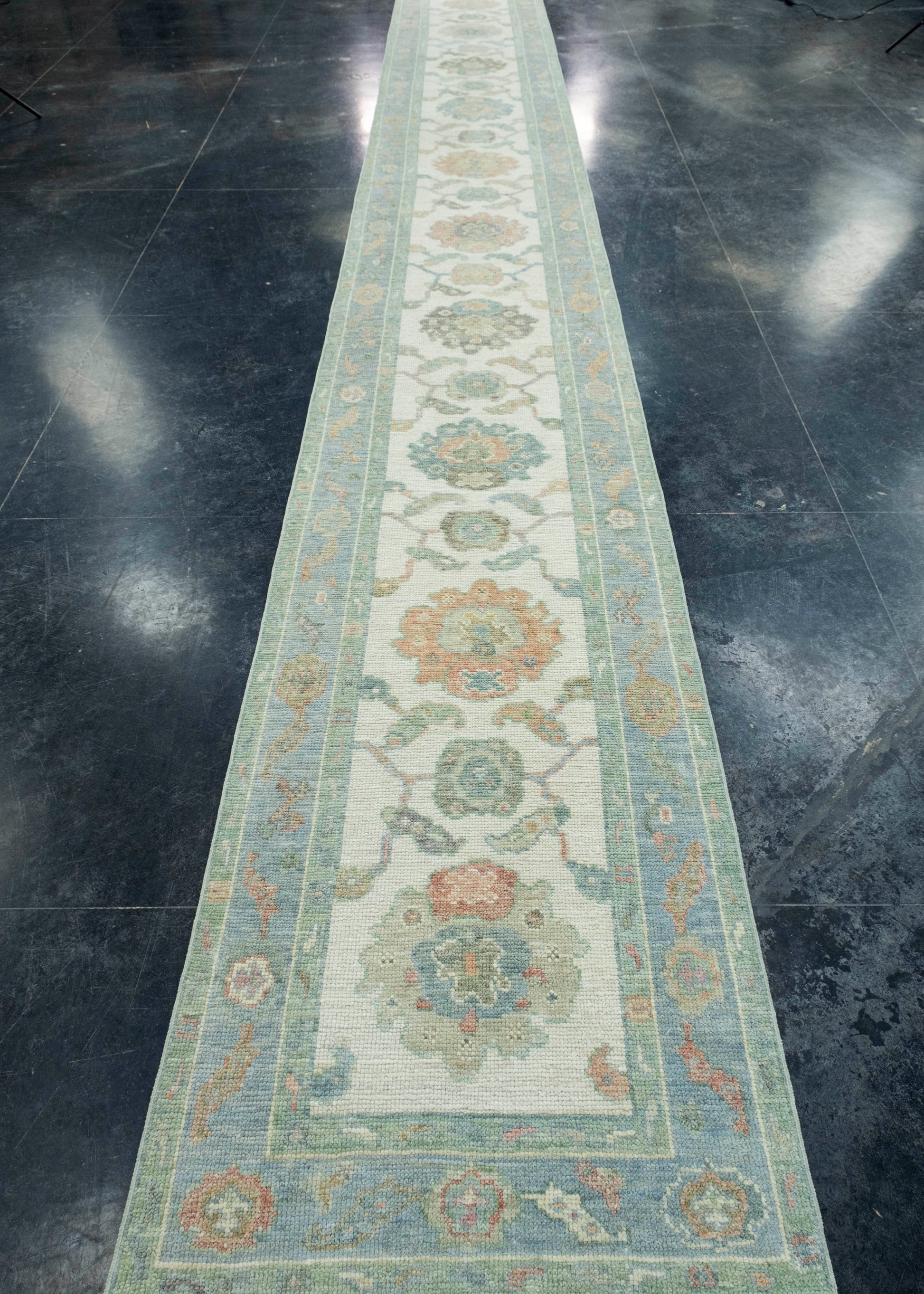 Turkish Oushak Runner Rug 2'8" x 20'6" #17495