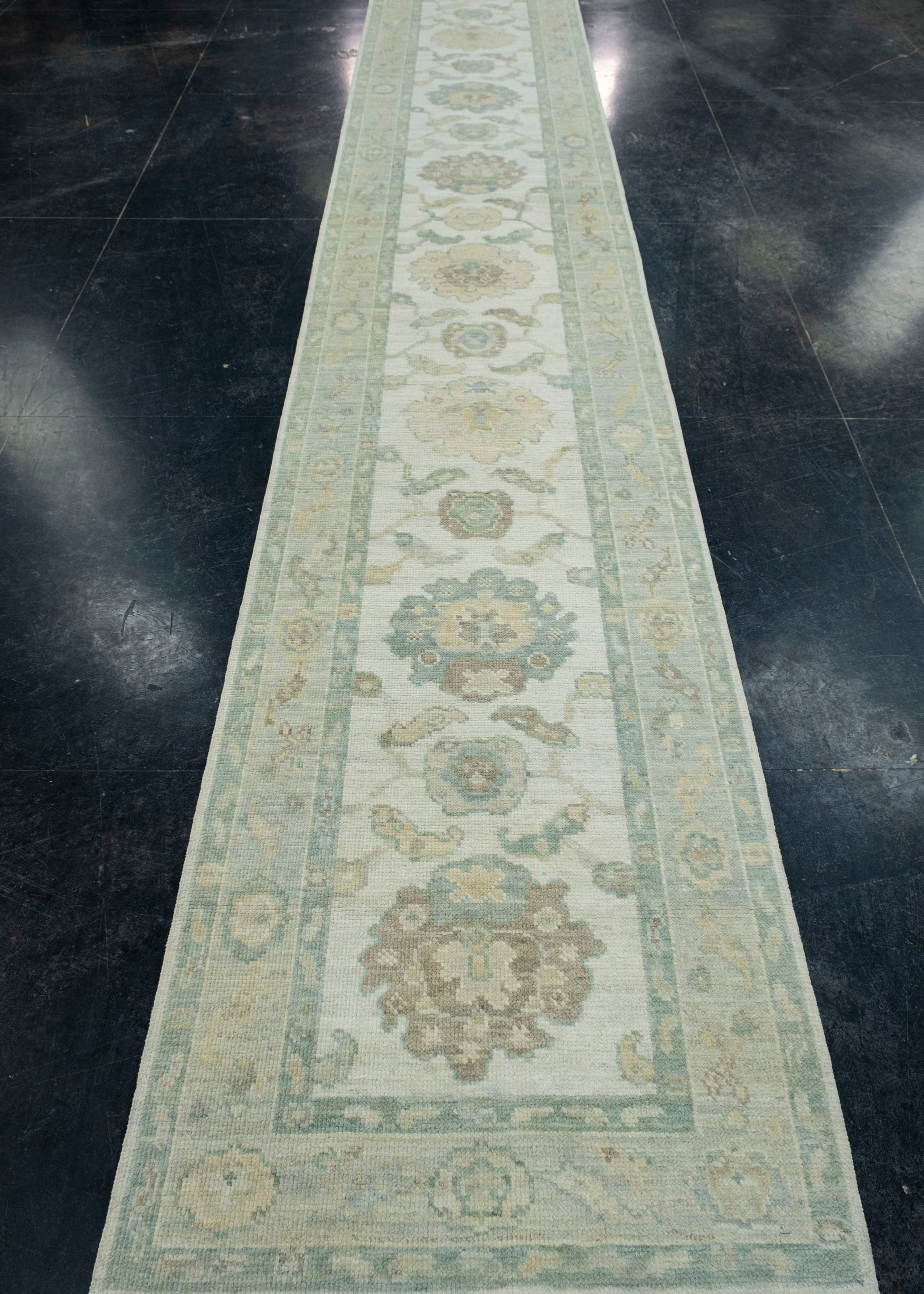 Turkish Oushak Runner Rug 2'10" x 16'3" #17431