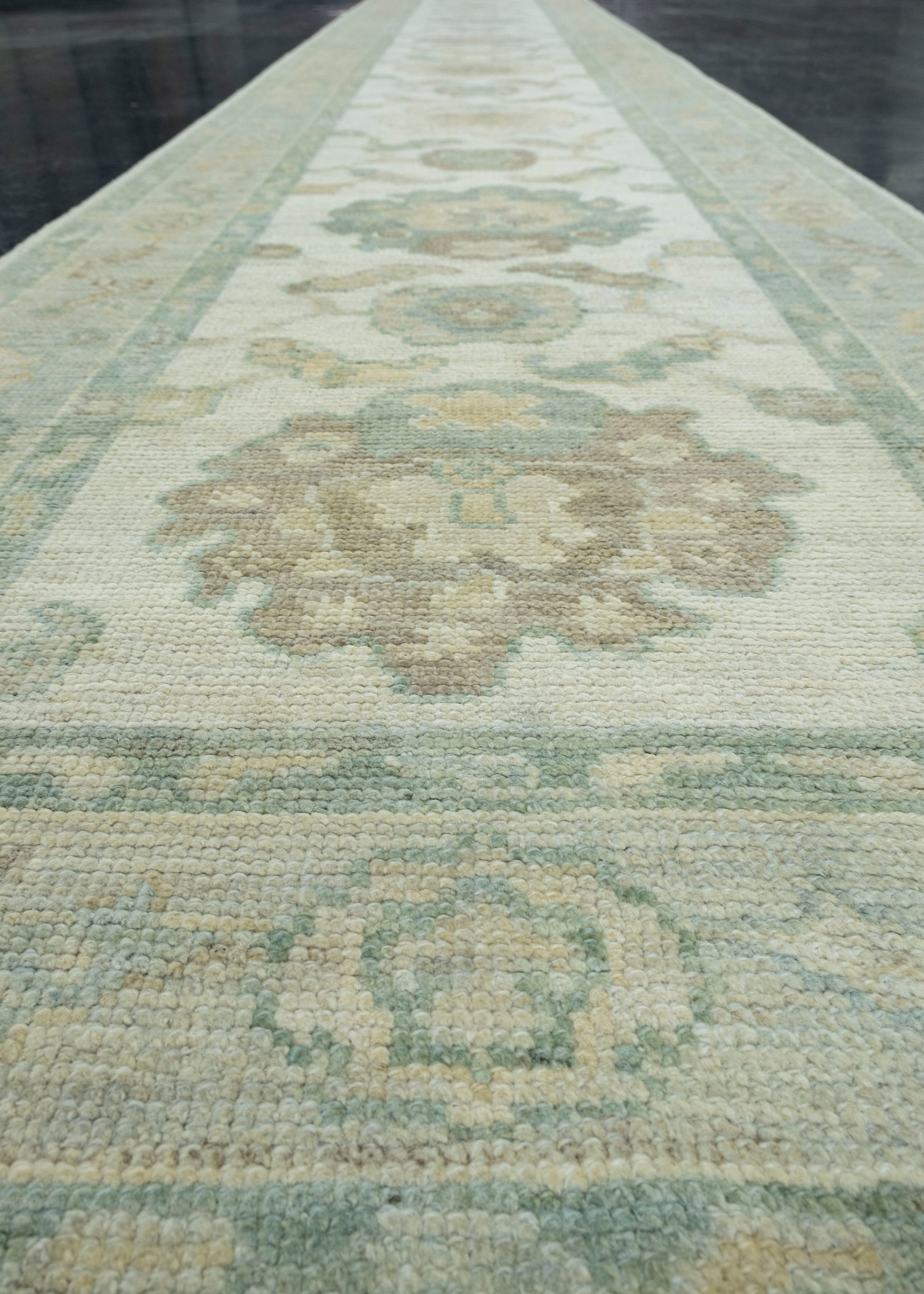 Turkish Oushak Runner Rug 2'10" x 16'3" #17431