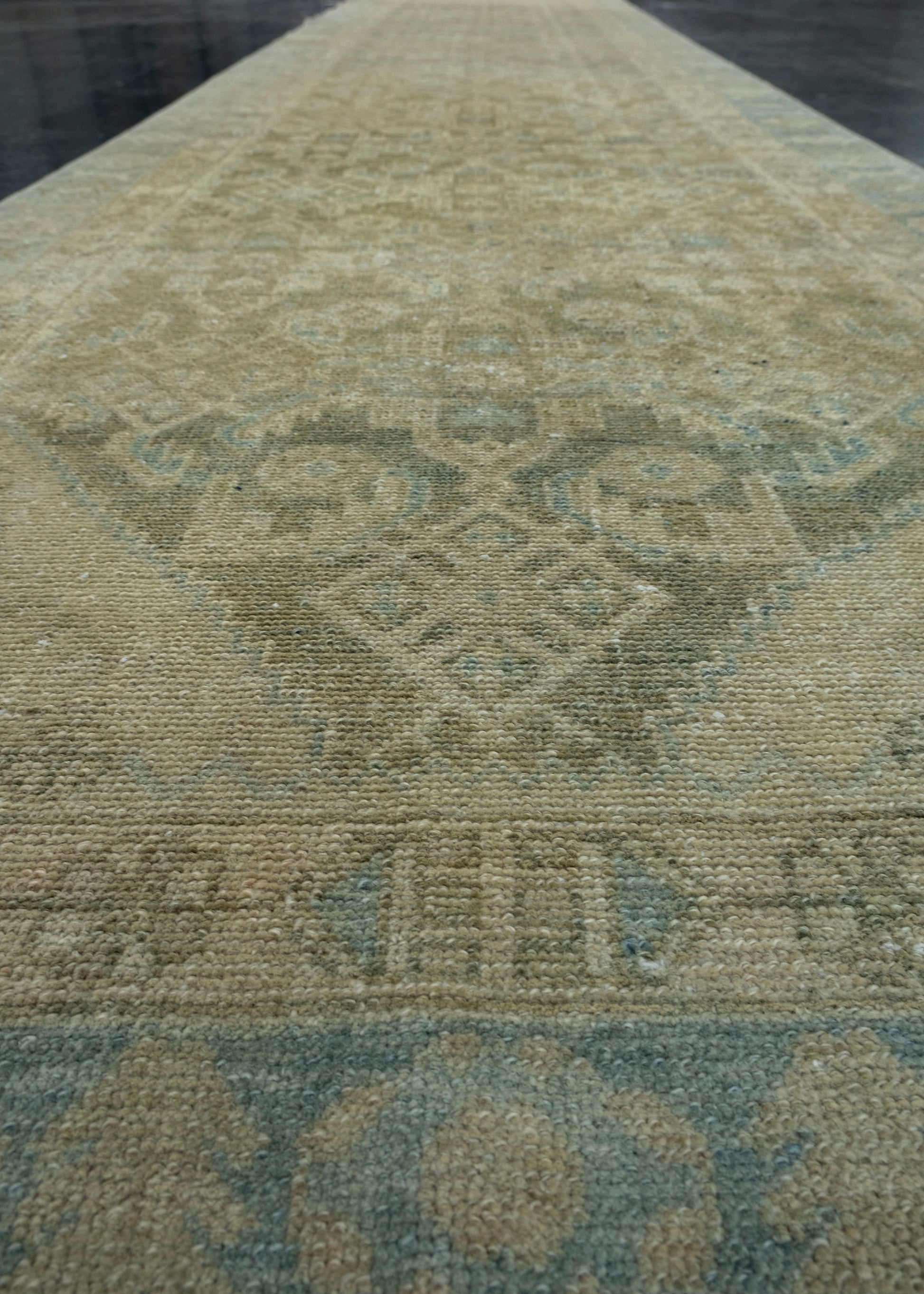 Turkish Vintage Anatolian Runner Rug 3'2" x 16'1" #17975