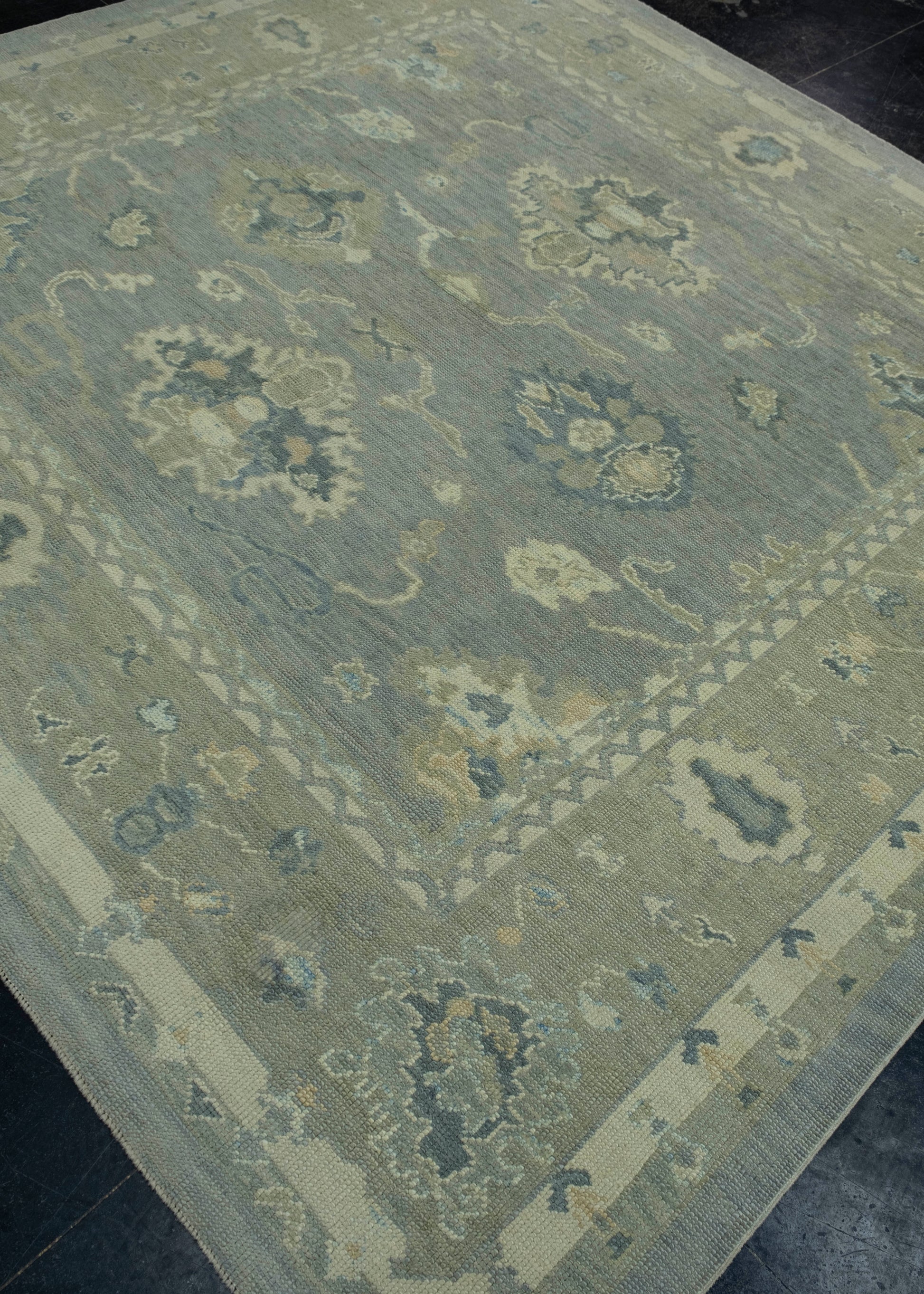Turkish Oushak Square Rug 8'3" x 7'9" #18104