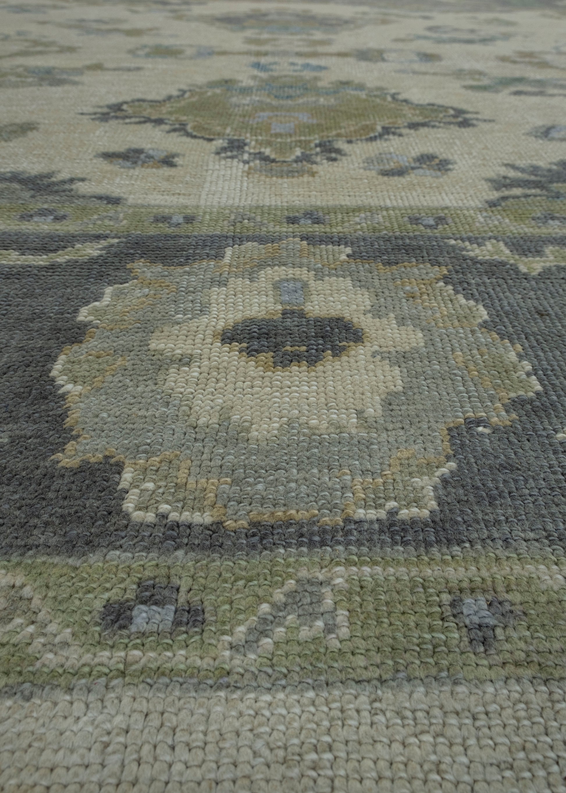 Turkish Oushak Square Rug 8'8" x 7'9" #18126