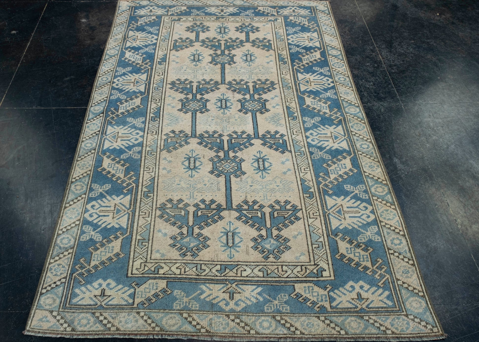 Turkish Vintage Anatolian Rug 4'1" x 6'4" #17948