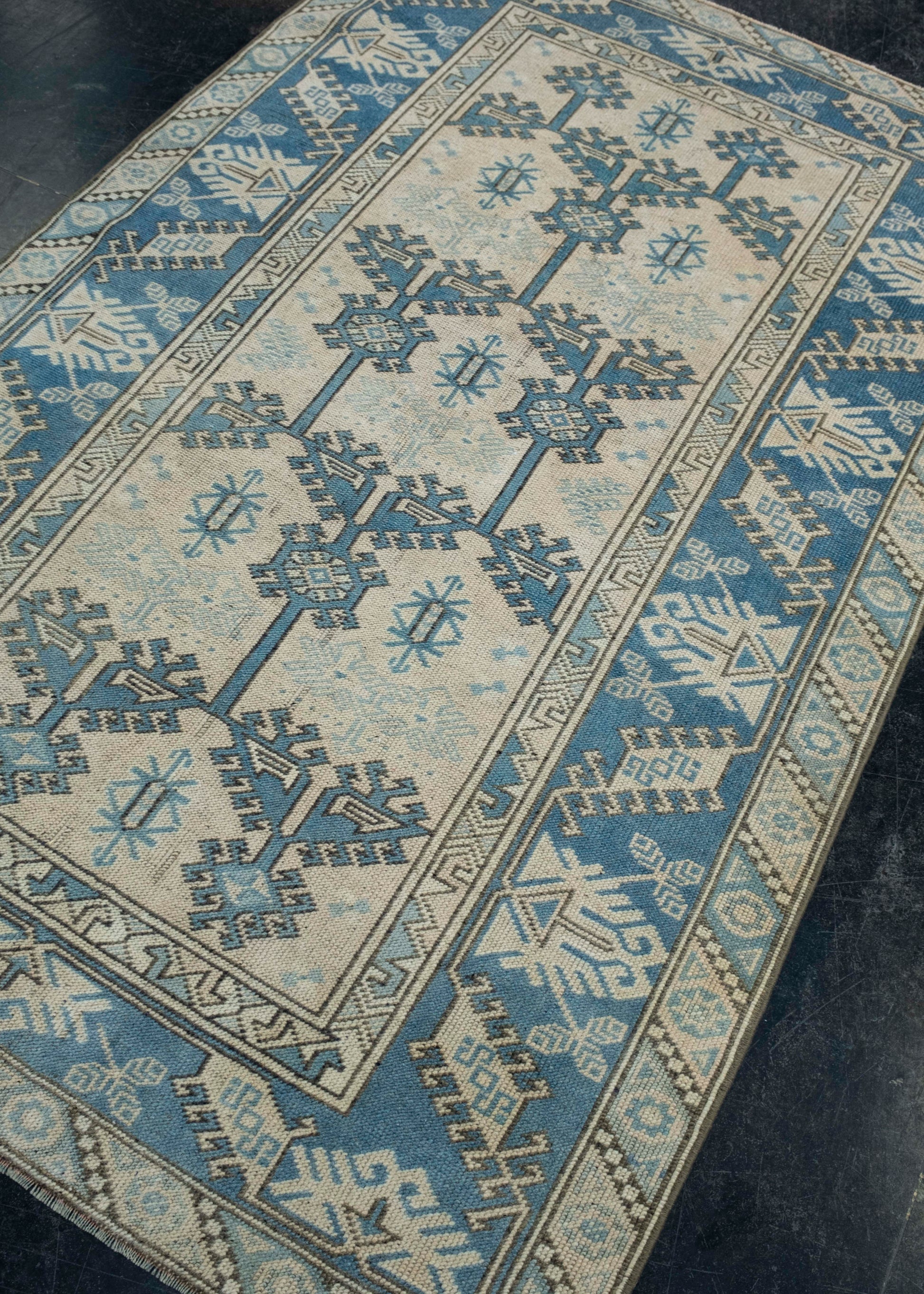 Turkish Vintage Anatolian Rug 4'1" x 6'4" #17948