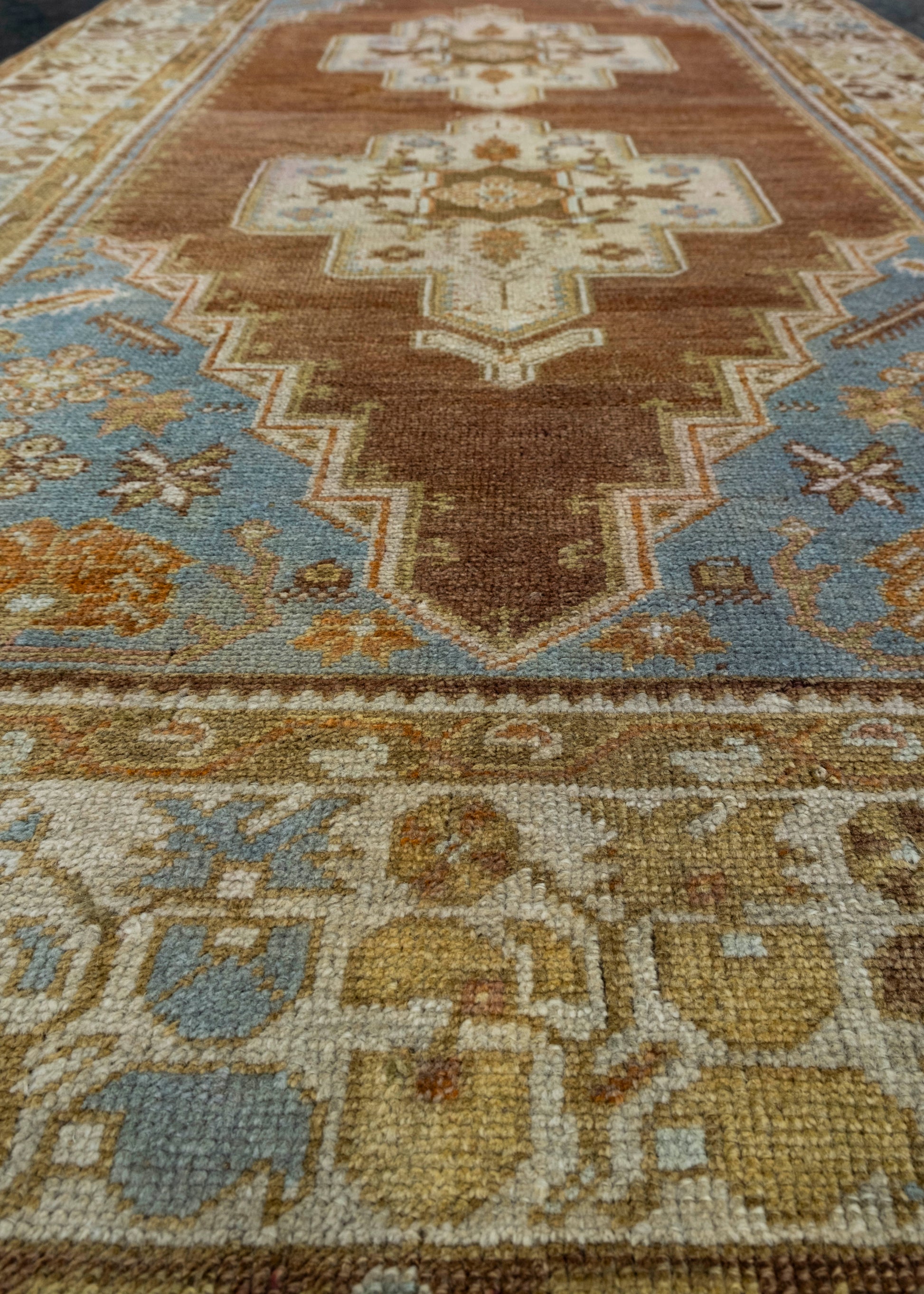 Turkish Vintage Anatolian Rug 3'6" x 6'6" #17945