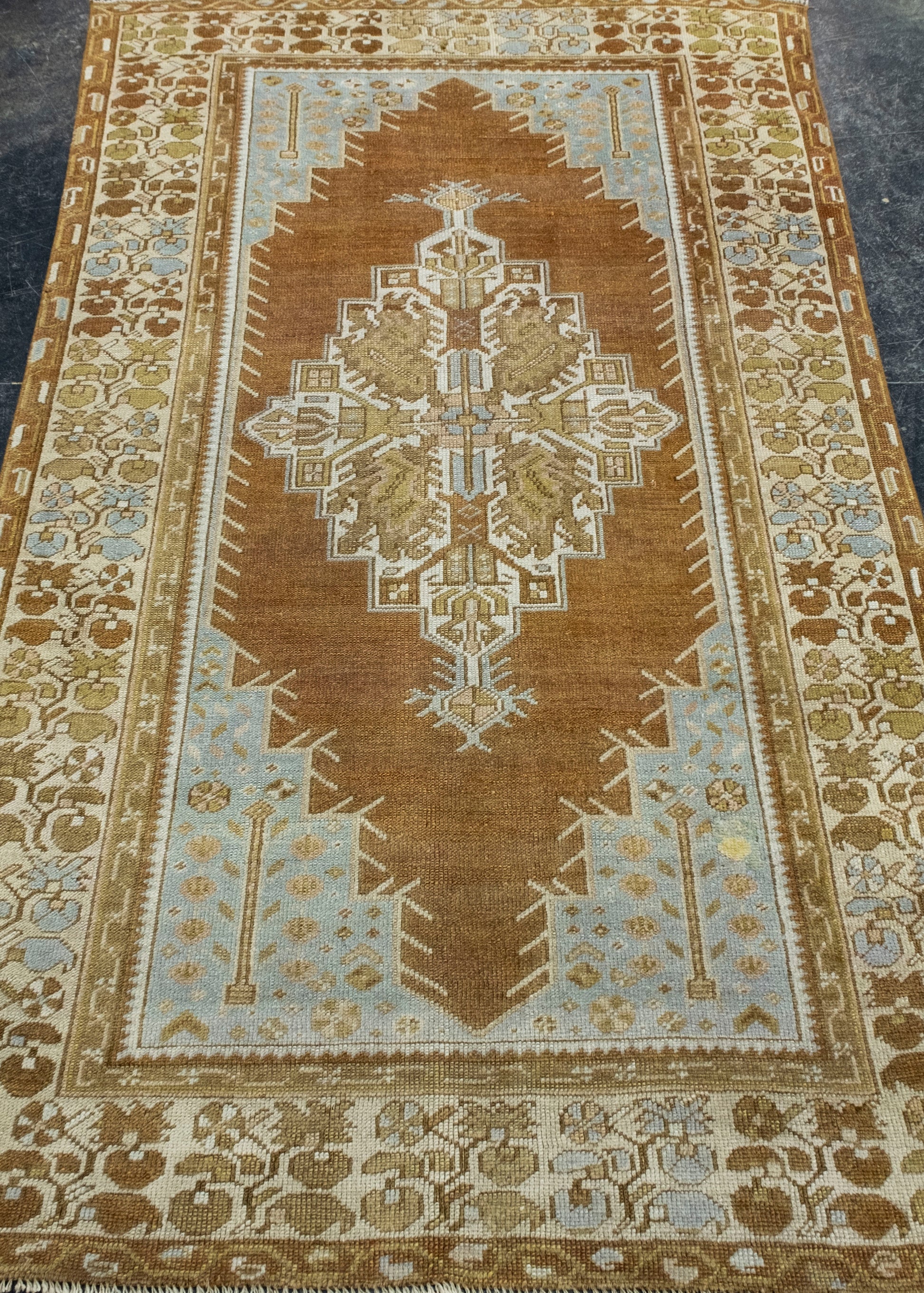 Turkish Vintage Anatolian Rug 3'6" x 6'2" #17949